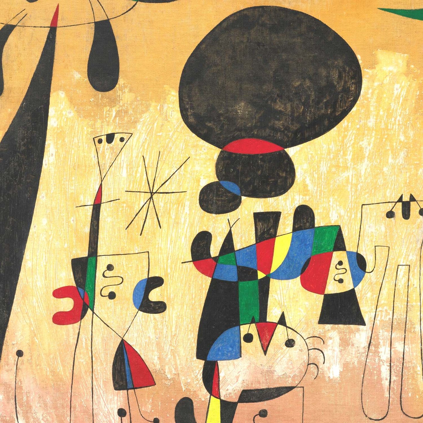 detail of the fine art reproduction from the centre