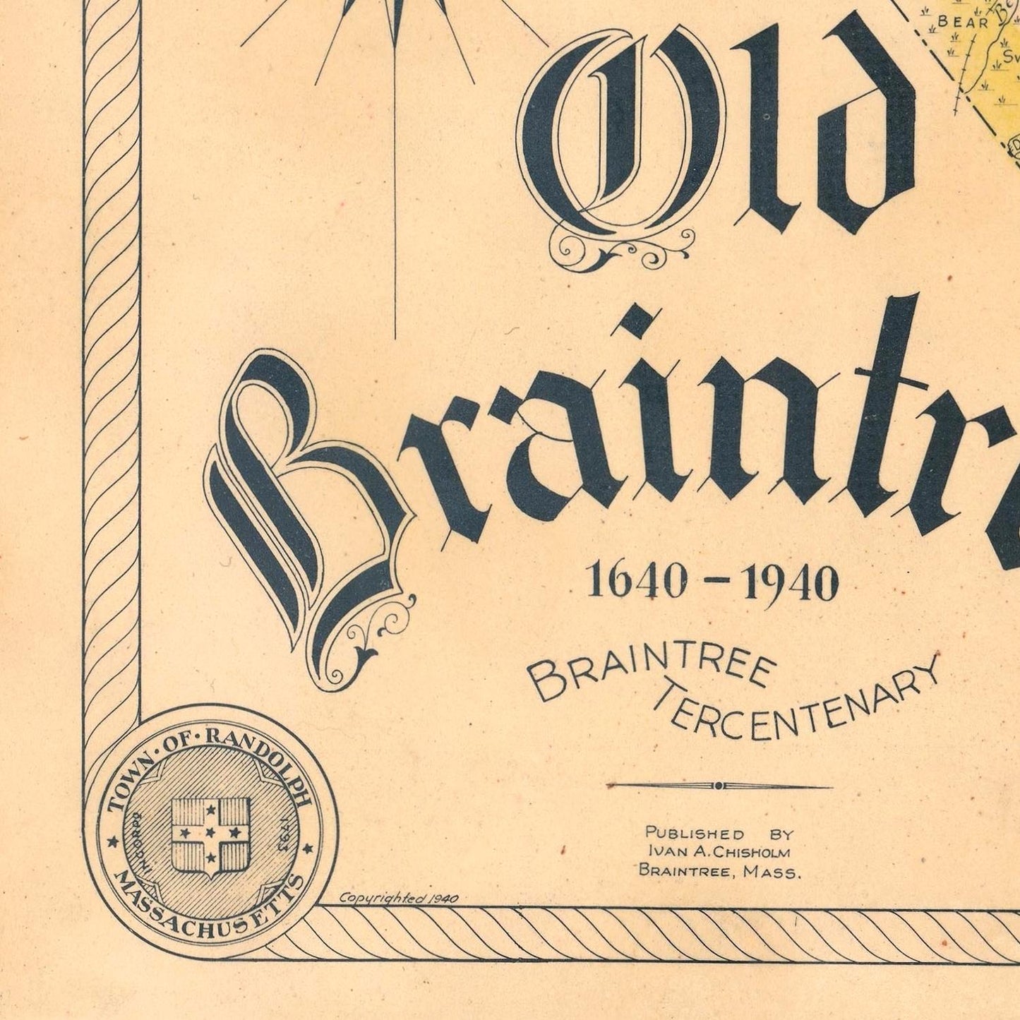 detail of the map from the bottom left corner