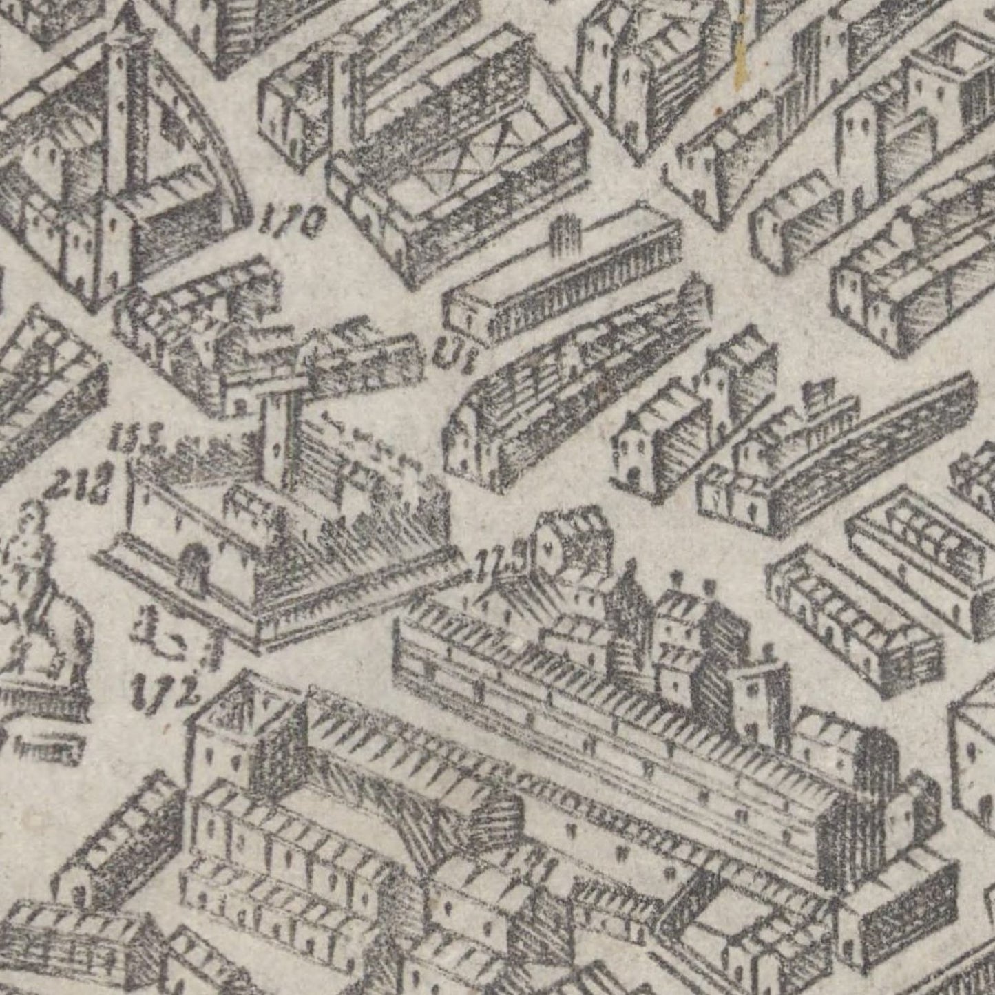 detail of the map from the centre