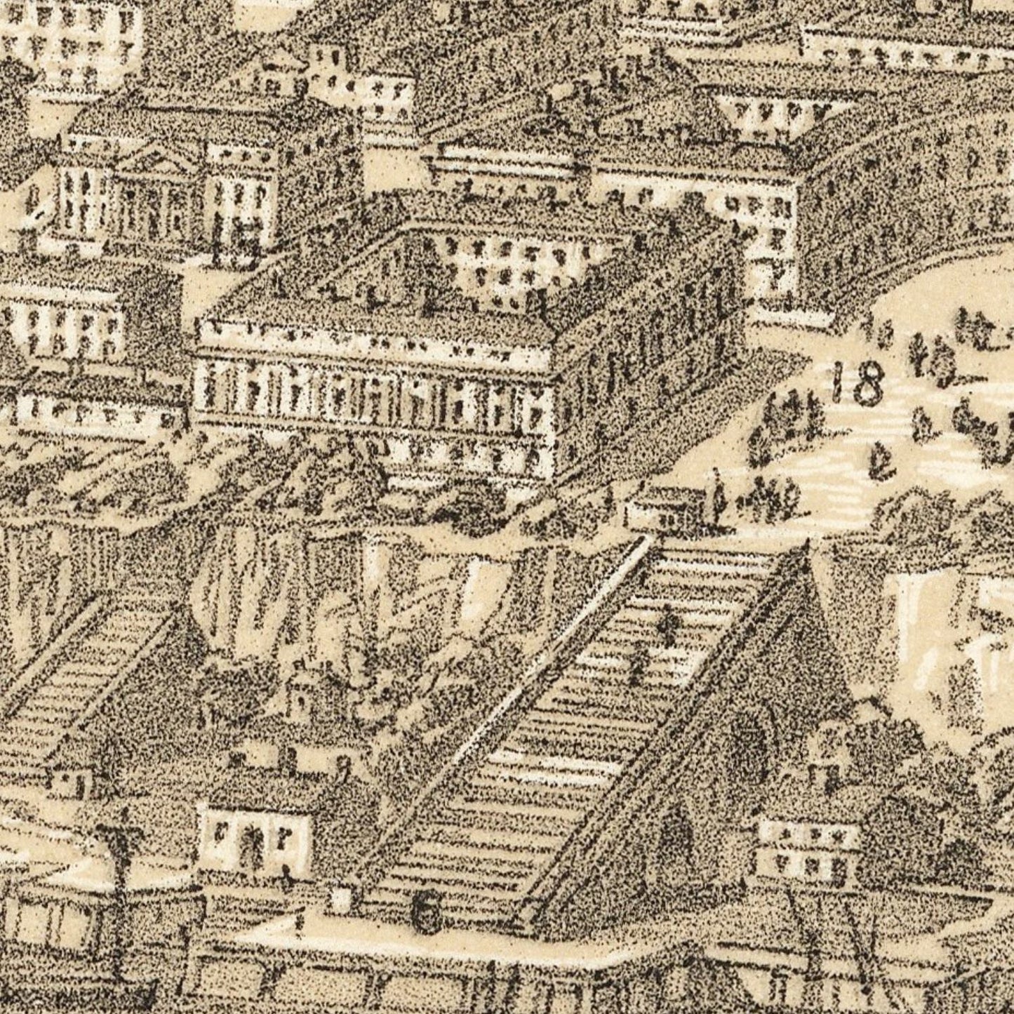 detail of the map from the centre