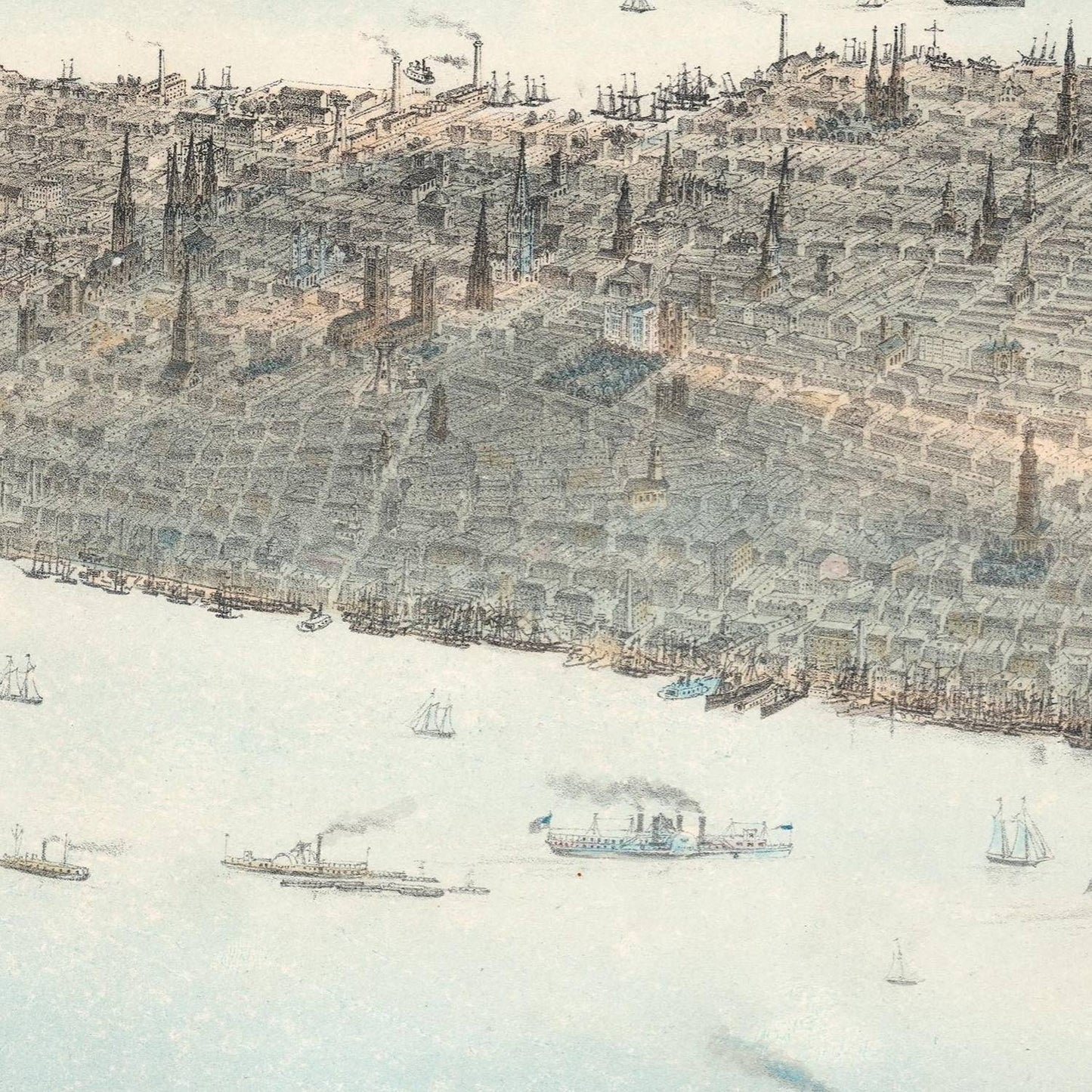 detail of the map from the centre