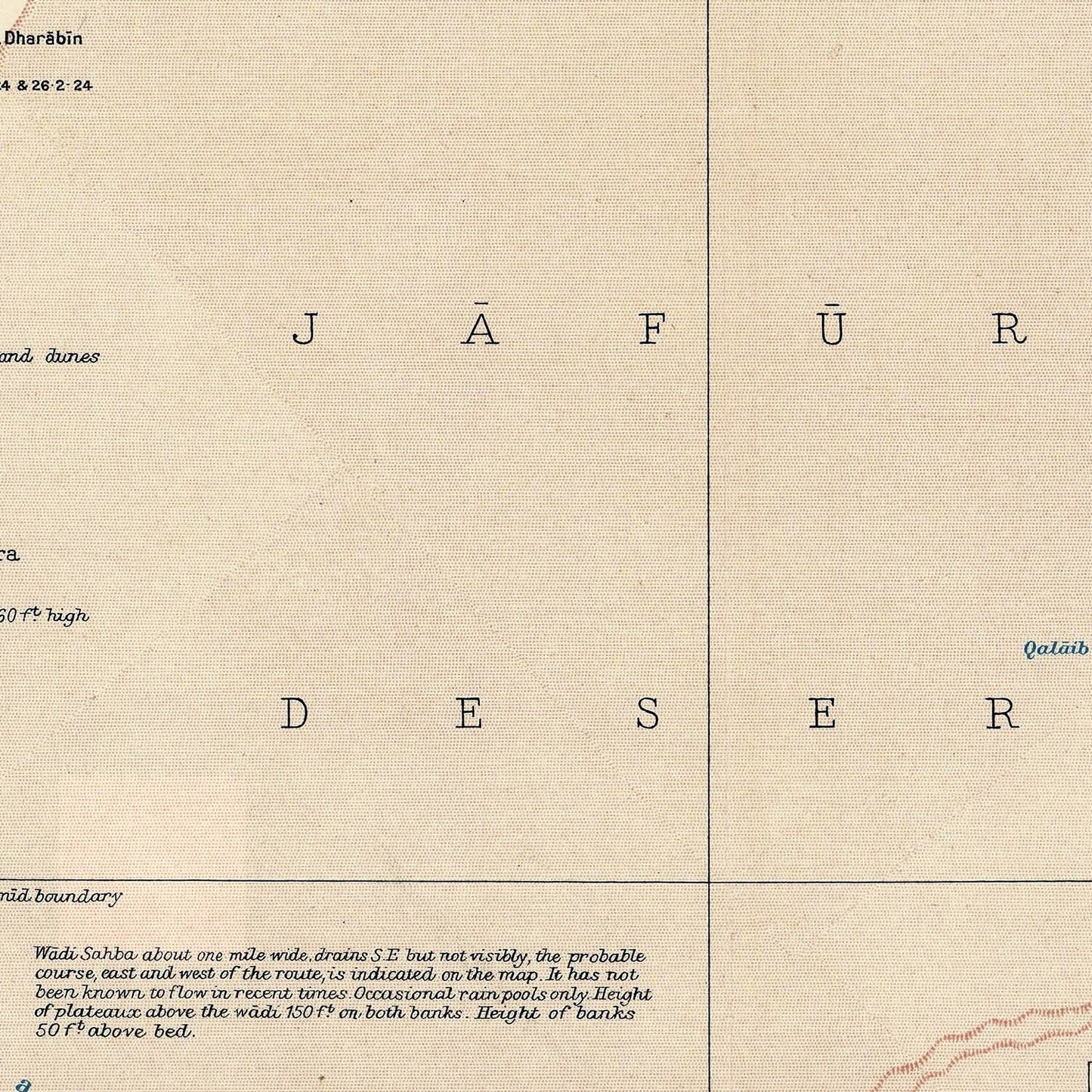 detail of the map from the centre