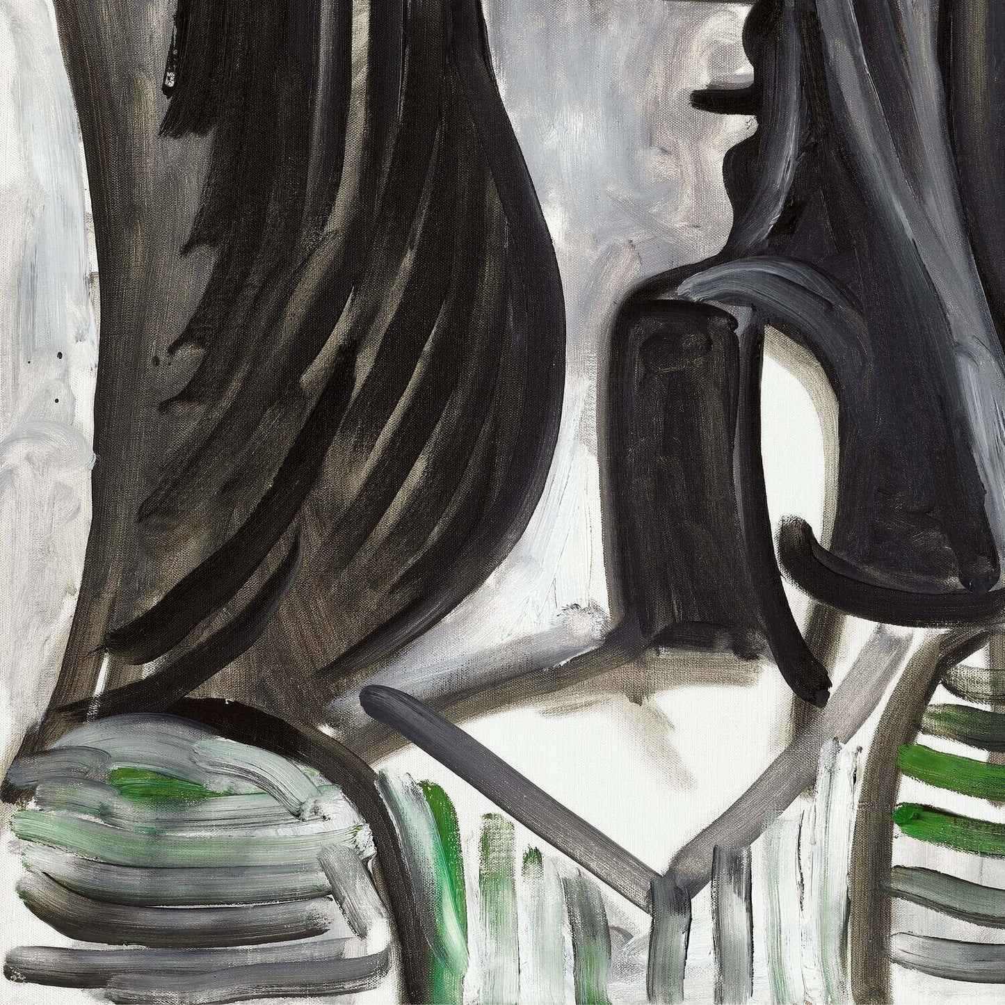 detail of the fine art reproduction from the bottom left corner