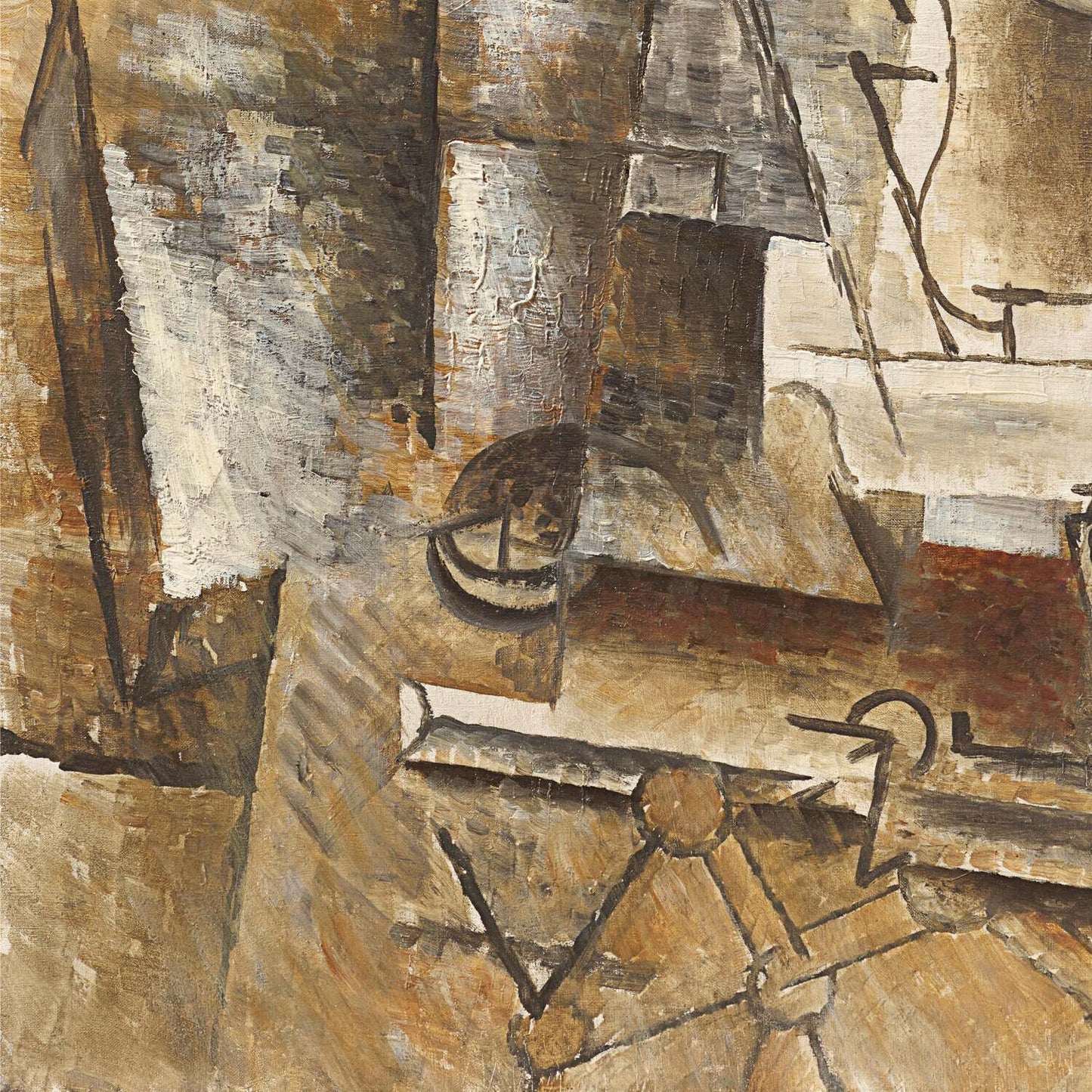 detail of the fine art reproduction from the bottom left corner