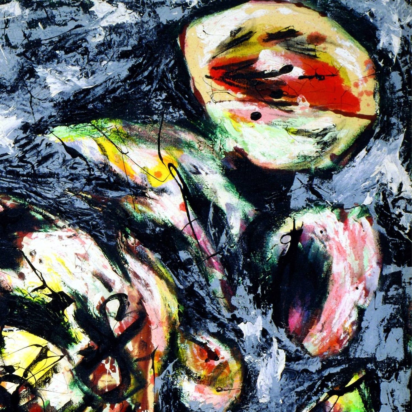 detail of the fine art reproduction from the top right corner