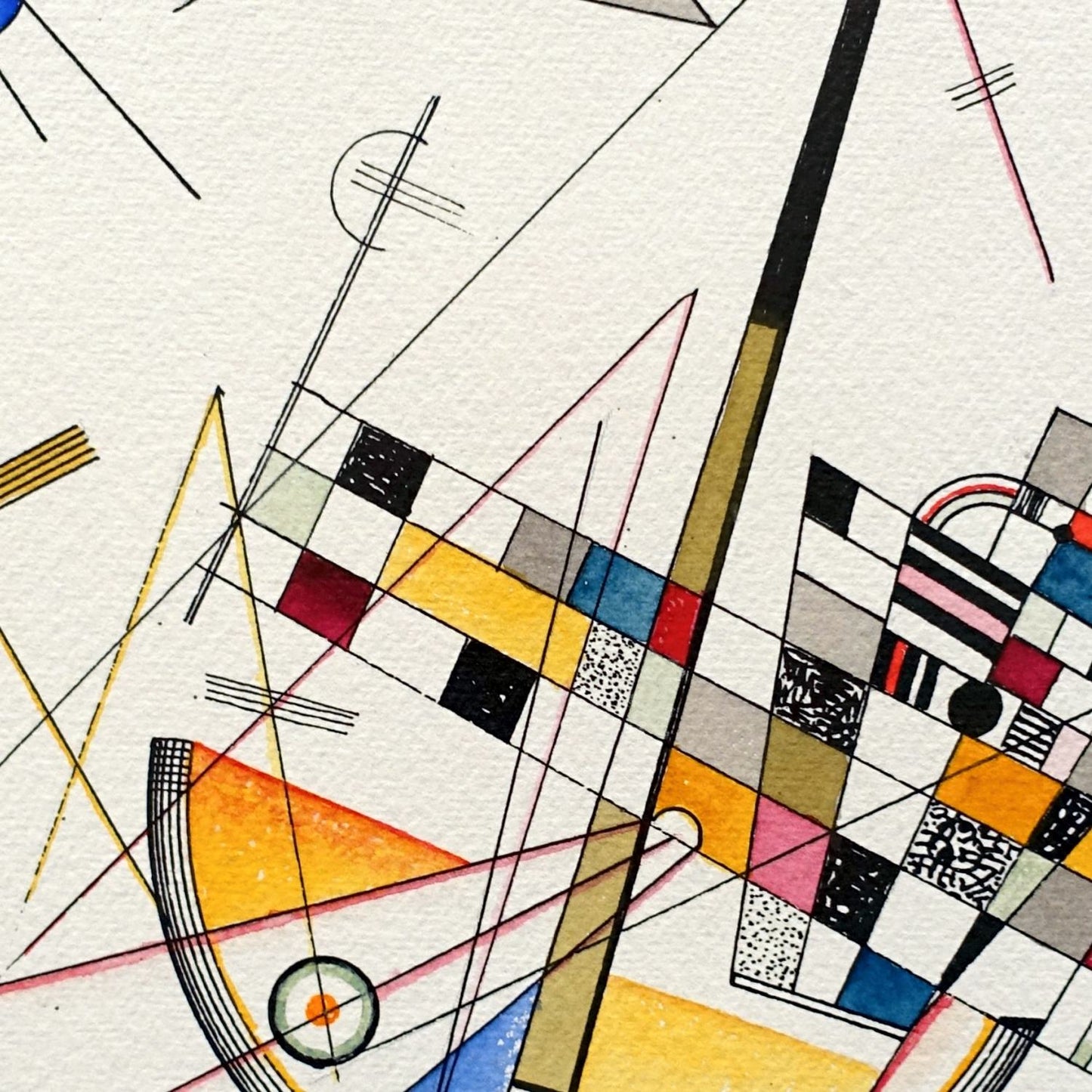 detail of the fine art reproduction from the centre