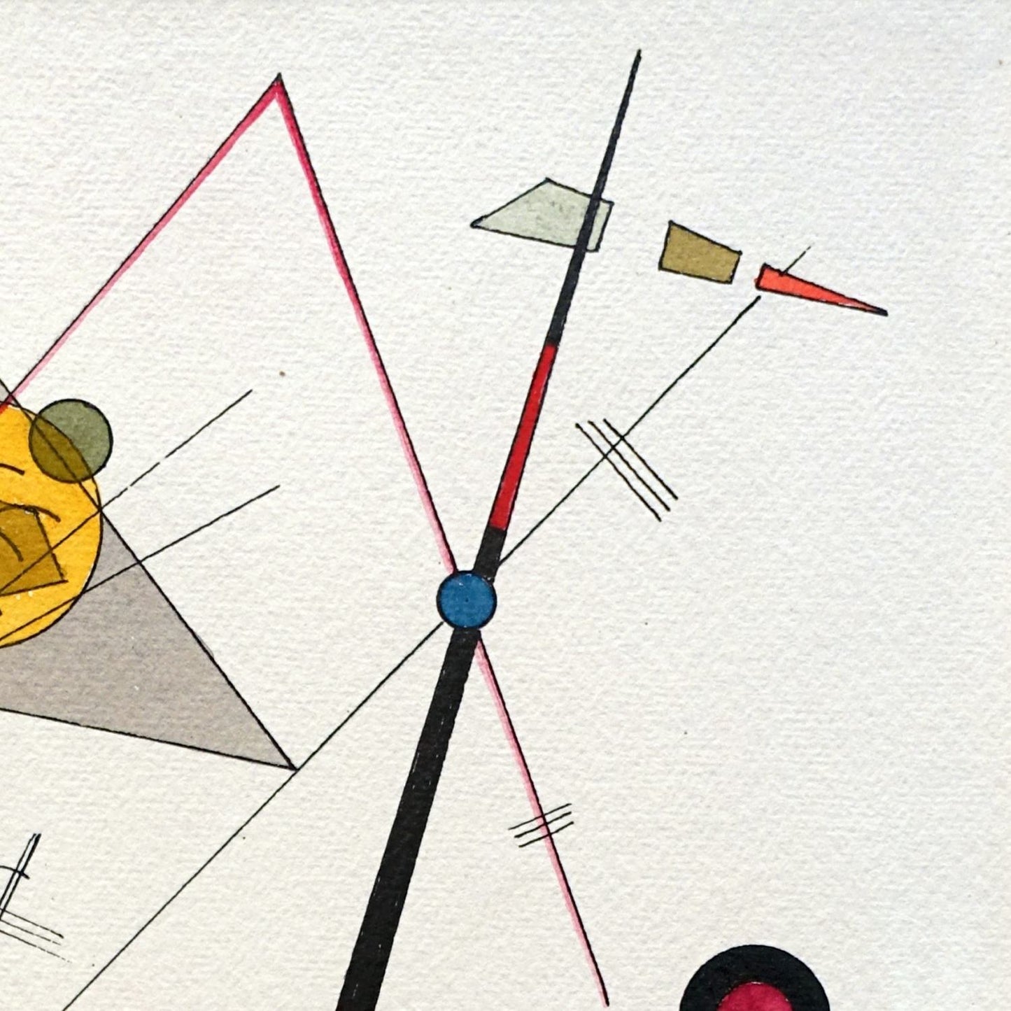 detail of the fine art reproduction from the top right corner