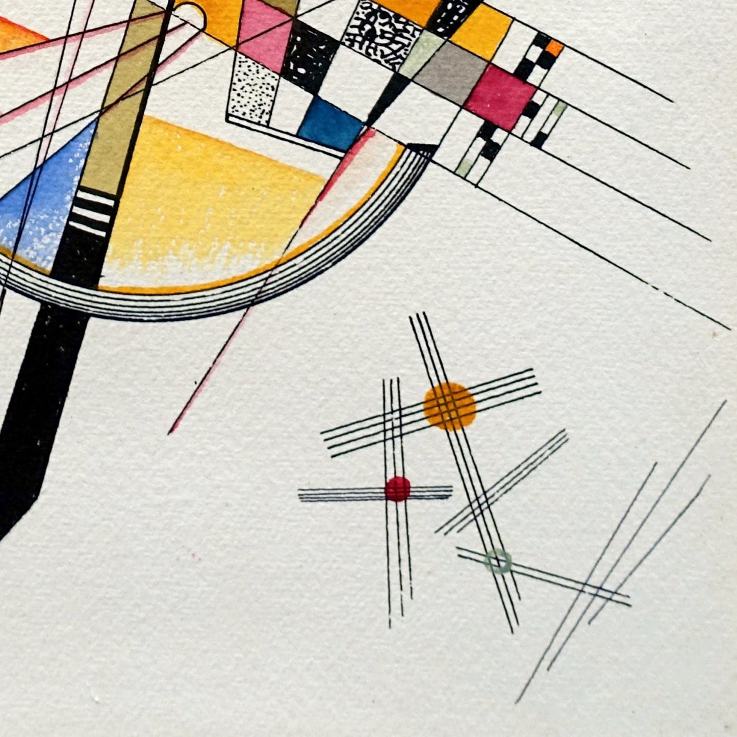 detail of the fine art reproduction from the bottom right corner