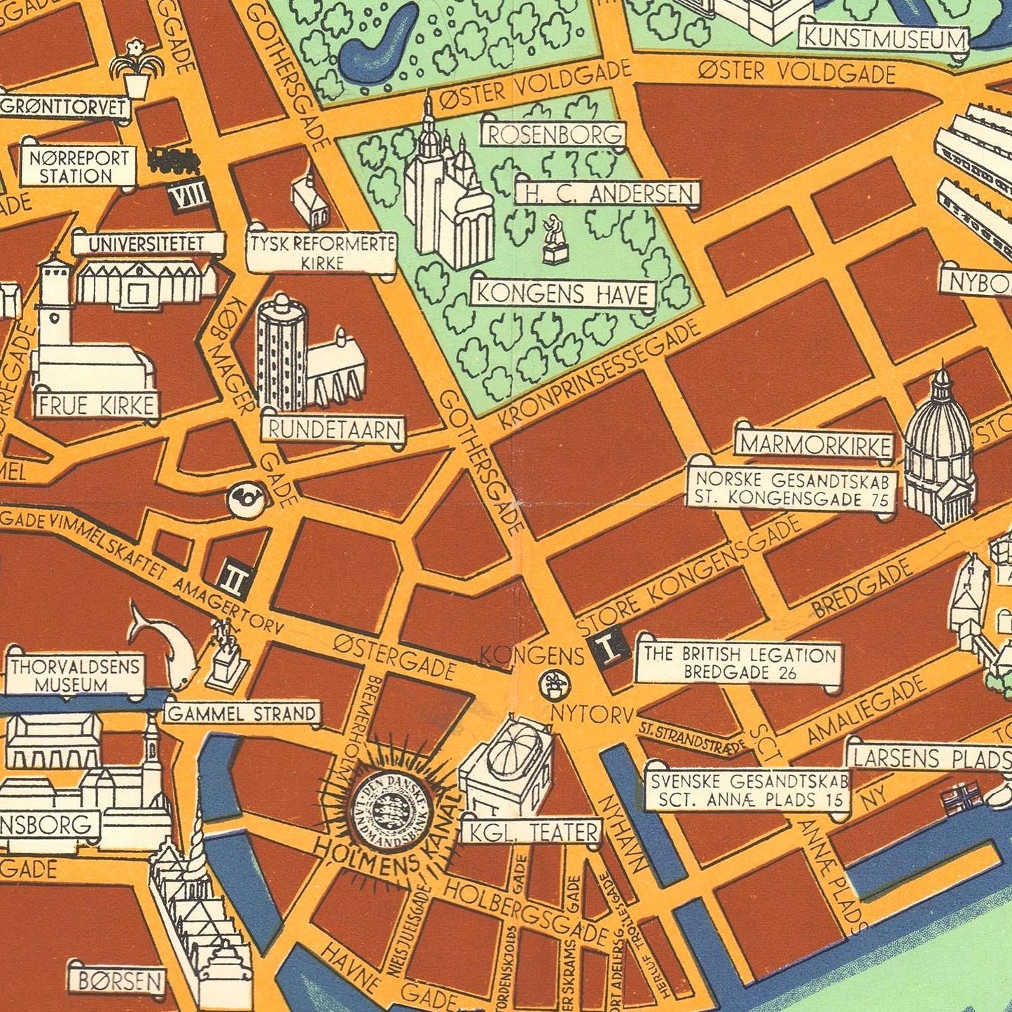 detail of the map from the centre