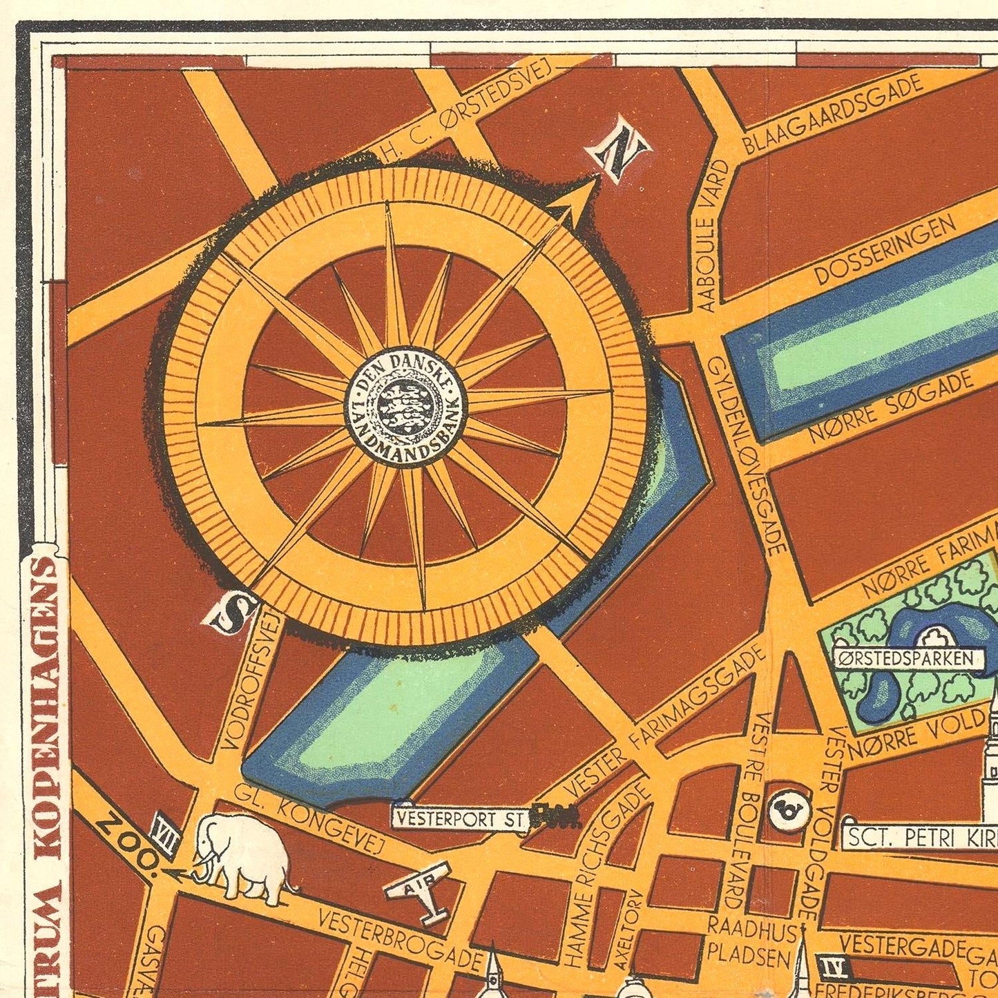 detail of the map from the top left corner