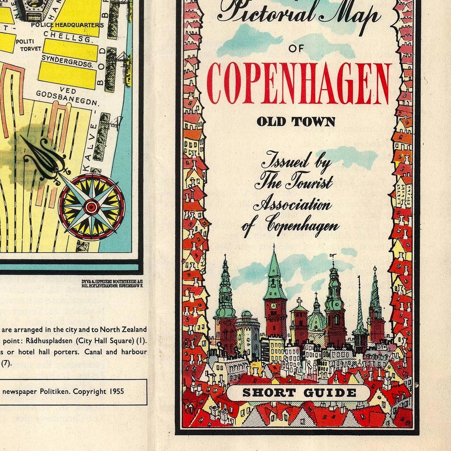 detail of the map from the bottom right corner