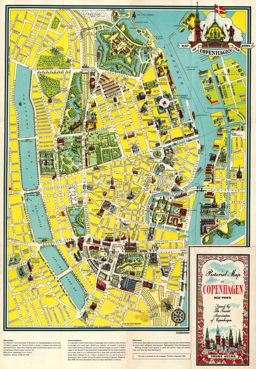 presentation of the map reproduction without a frame