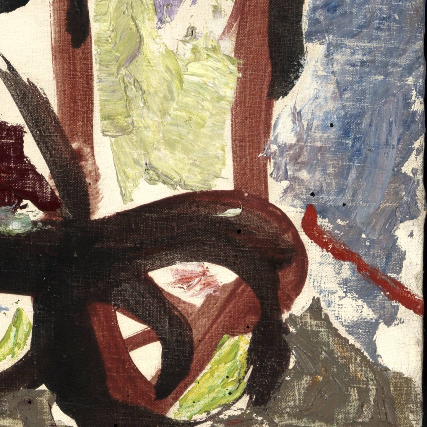 detail of the fine art reproduction from the bottom right corner