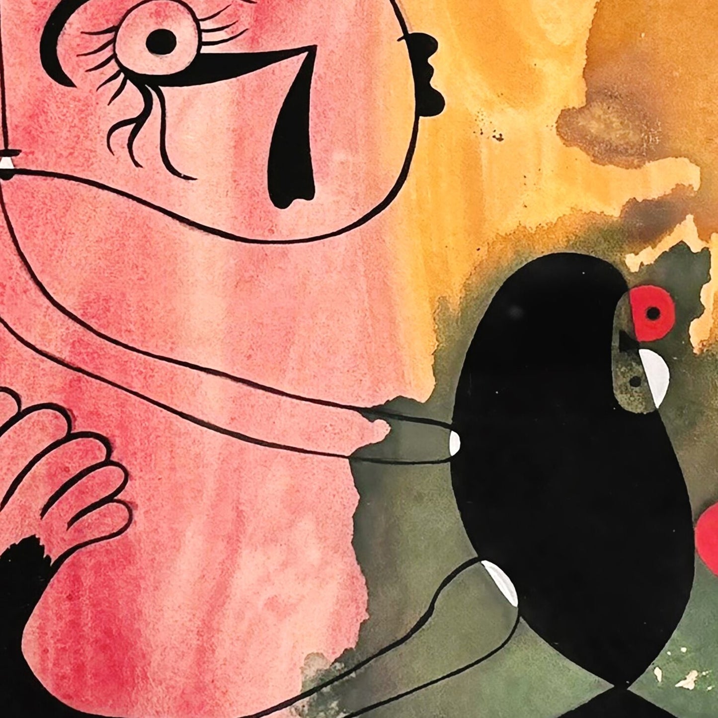 detail of the fine art reproduction from the centre