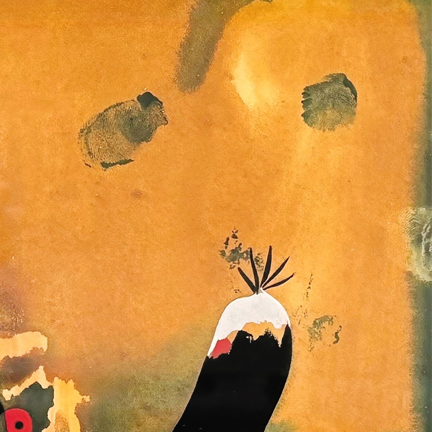 detail of the fine art reproduction from the top right corner