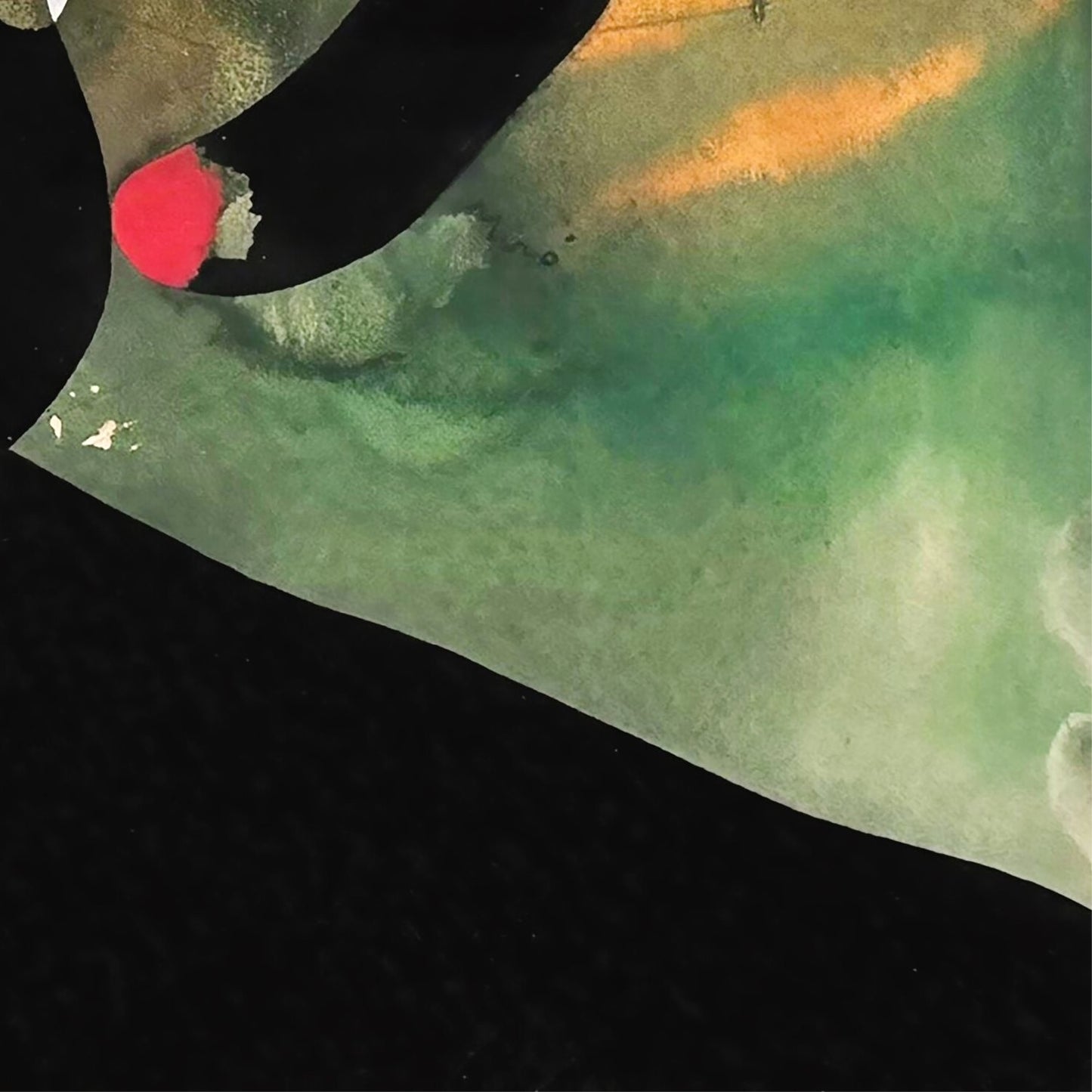 detail of the fine art reproduction from the bottom right corner