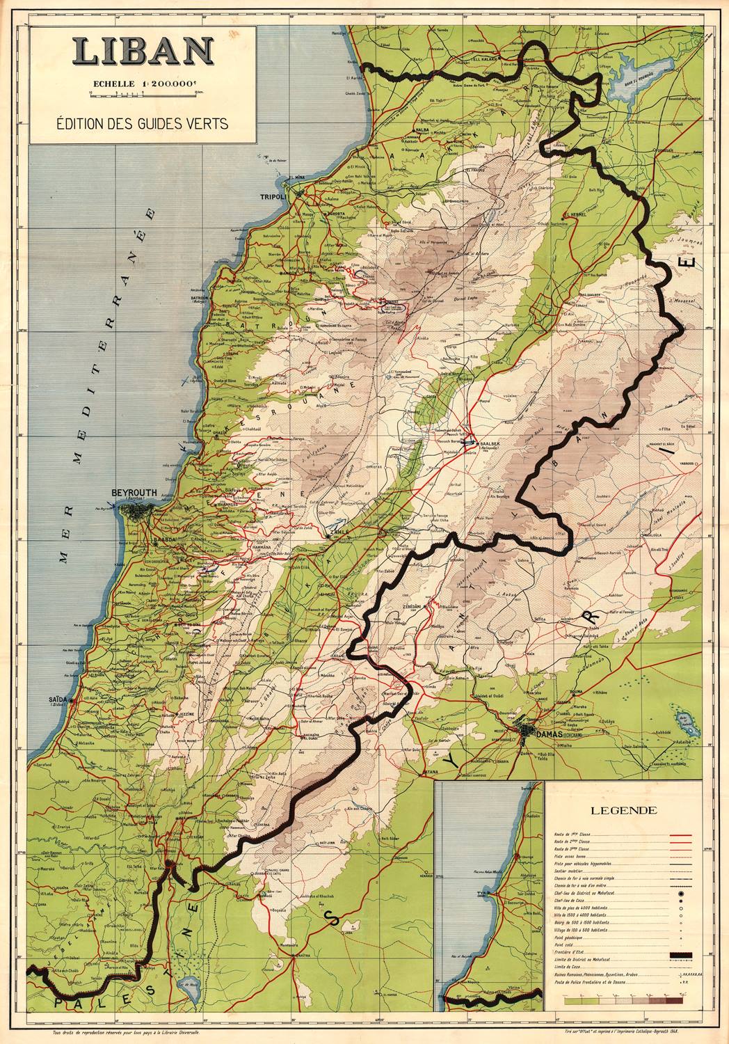 presentation of the map reproduction without a frame