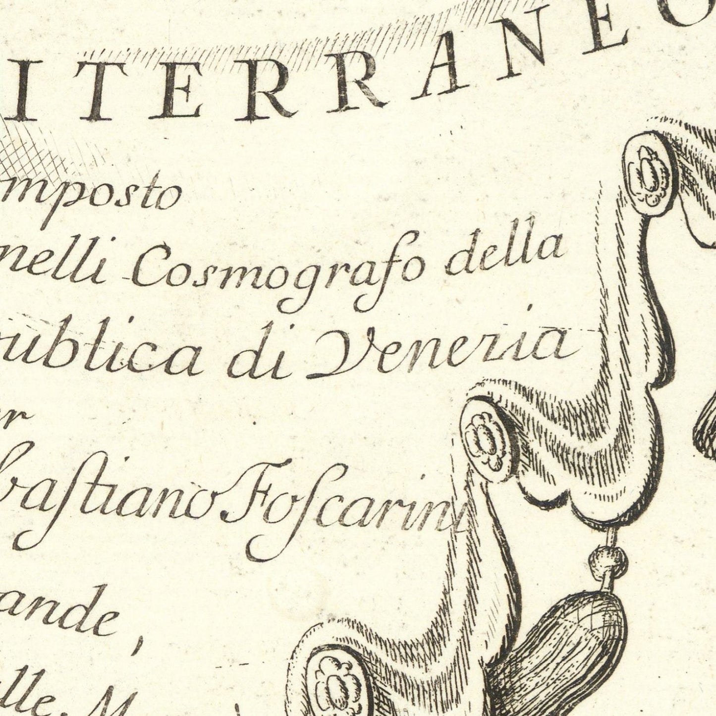detail of the map from the centre left