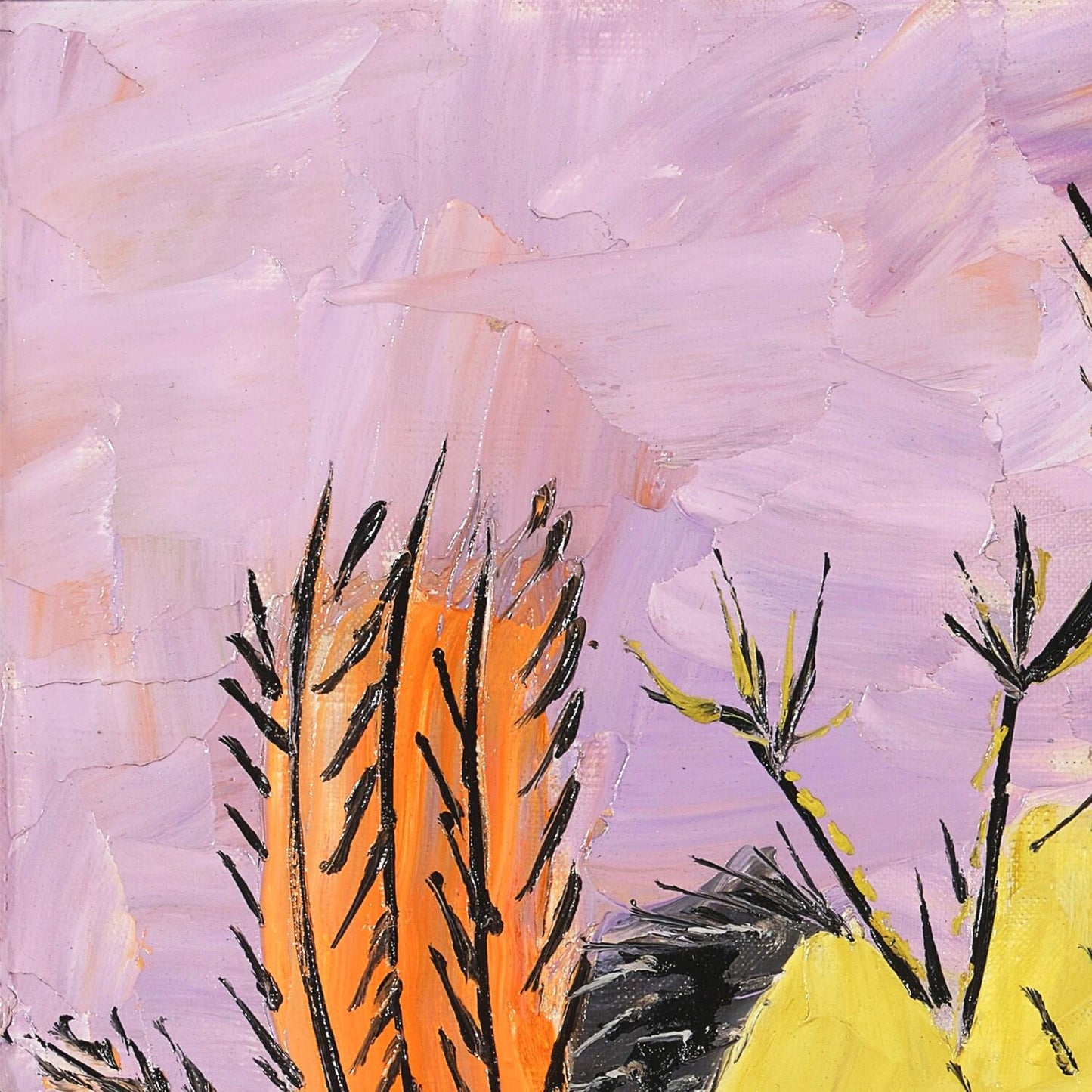 detail of the fine art reproduction from the top left