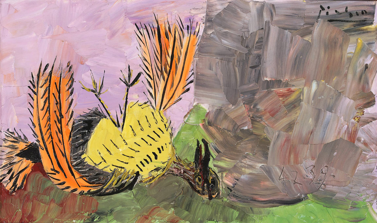 presentation of the fine art reproduction without a frame