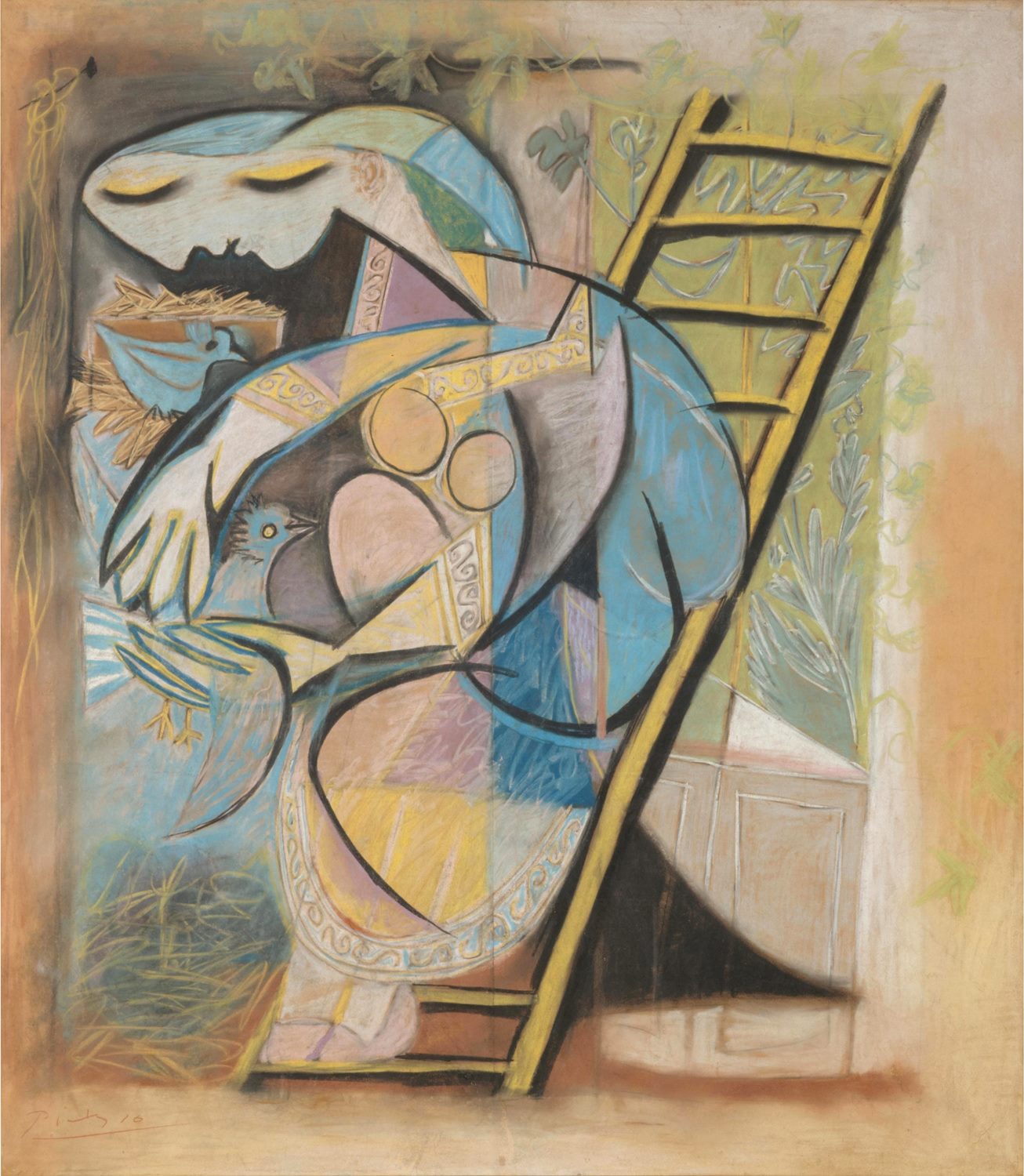presentation of the fine art reproduction without a frame