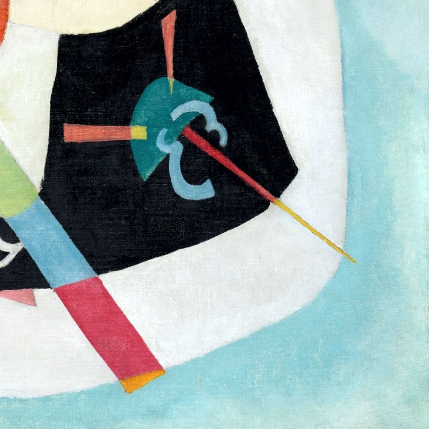 detail of the fine art reproduction from the bottom right corner