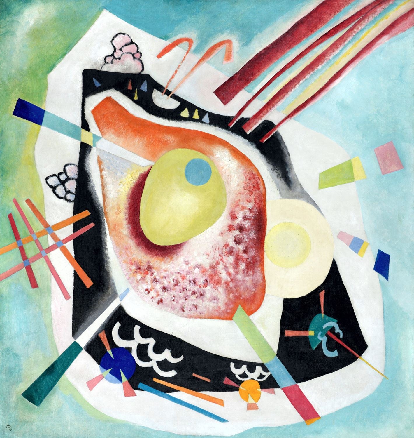 presentation of the fine art reproduction without a frame