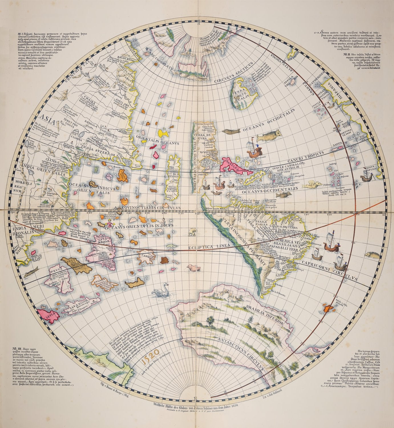 presentation of the map reproduction without a frame