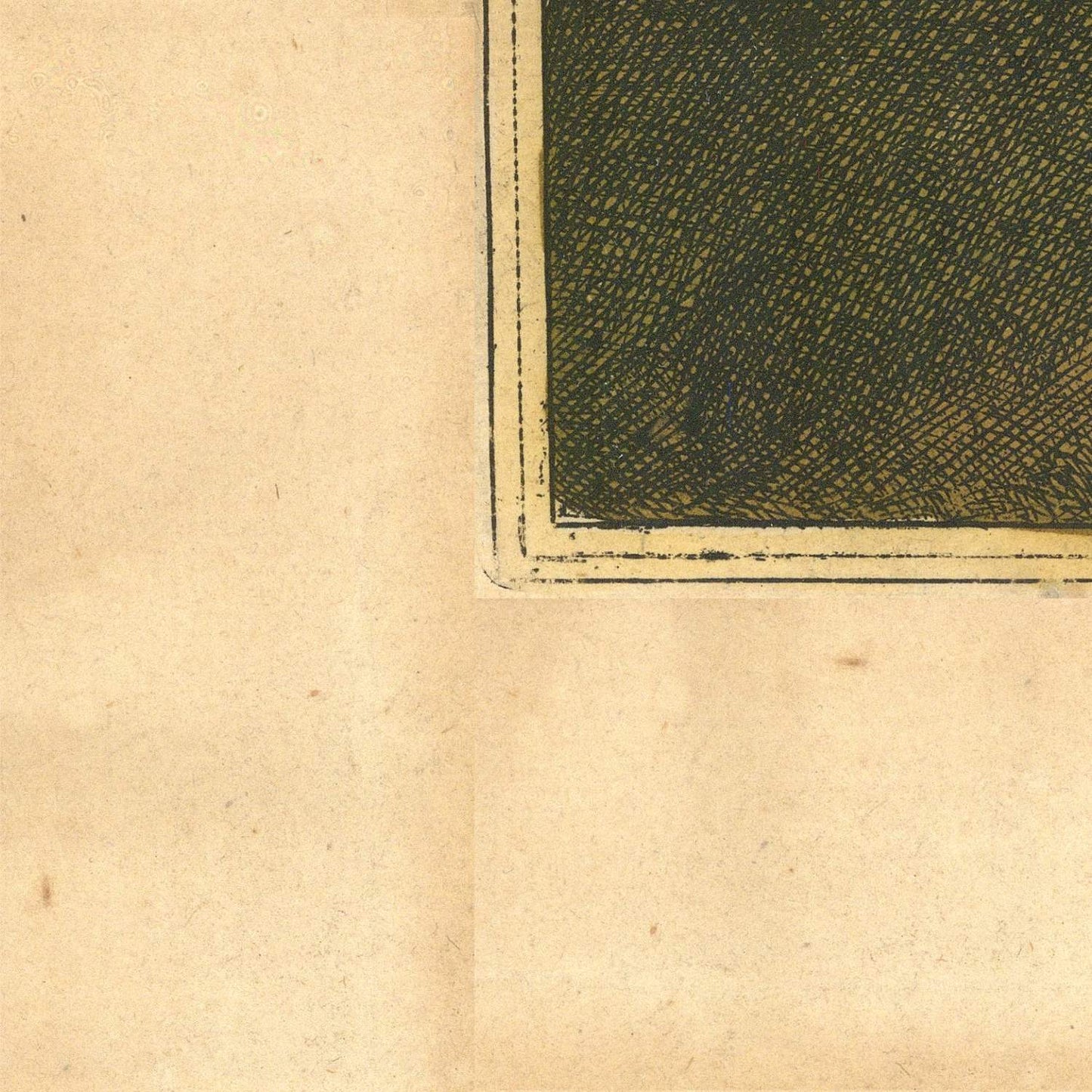 detail of the map from the bottom left corner