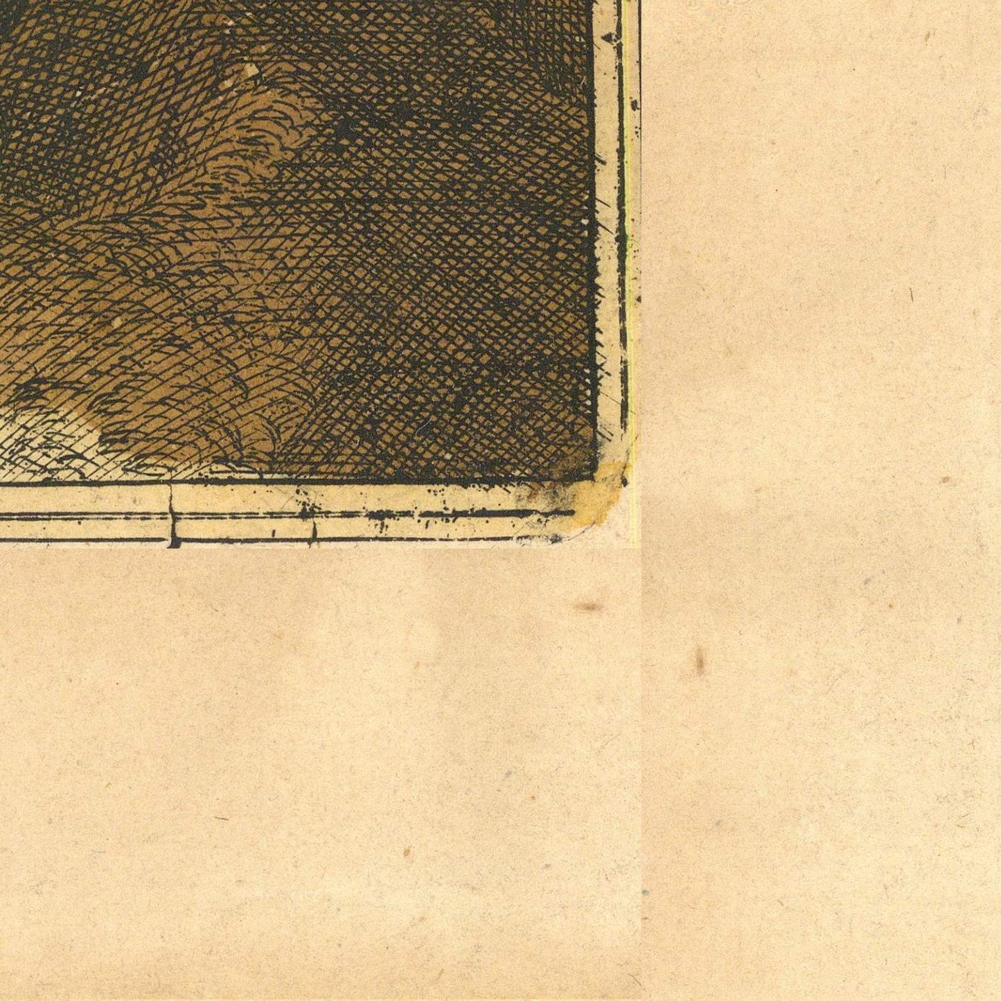 detail of the map from the bottom right corner