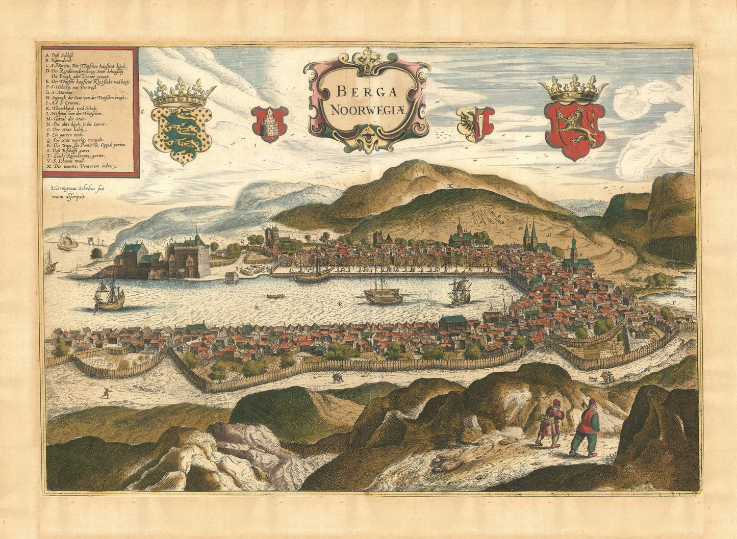 presentation of the map reproduction without a frame
