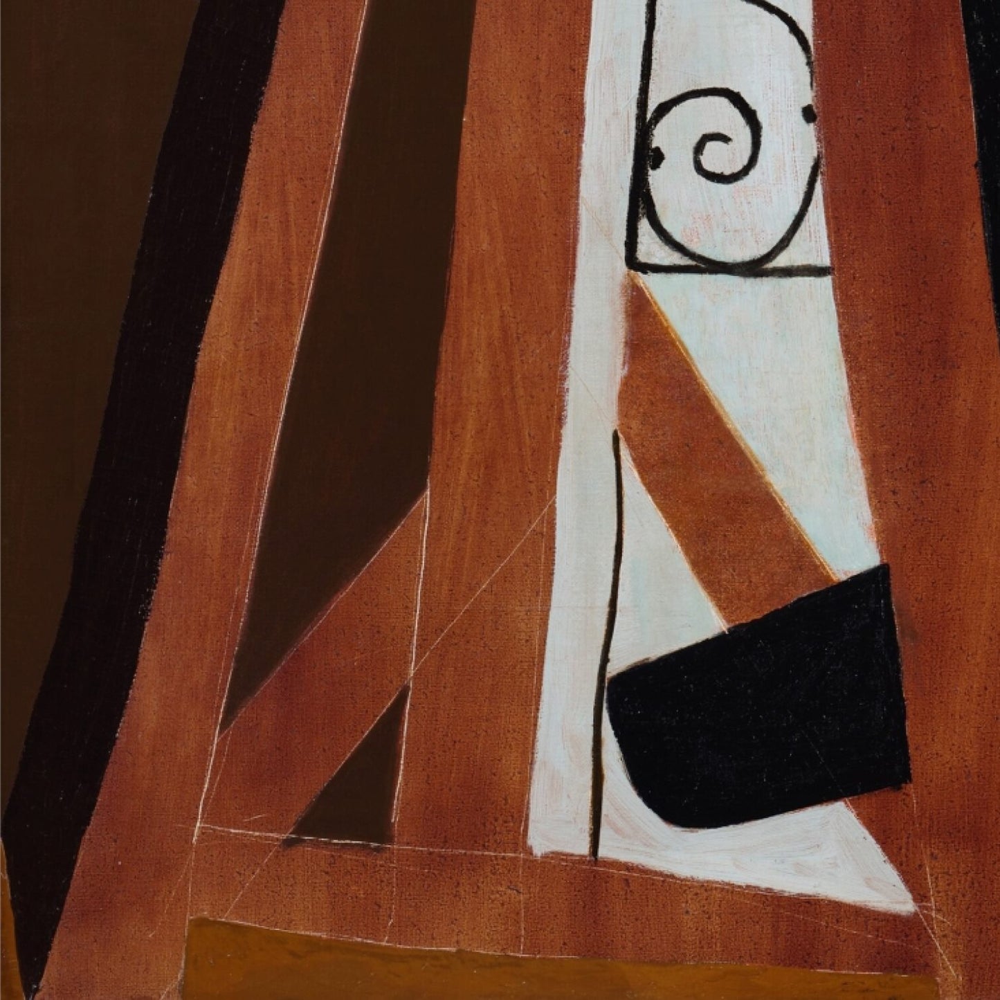 detail of the fine art reproduction from the bottom left corner
