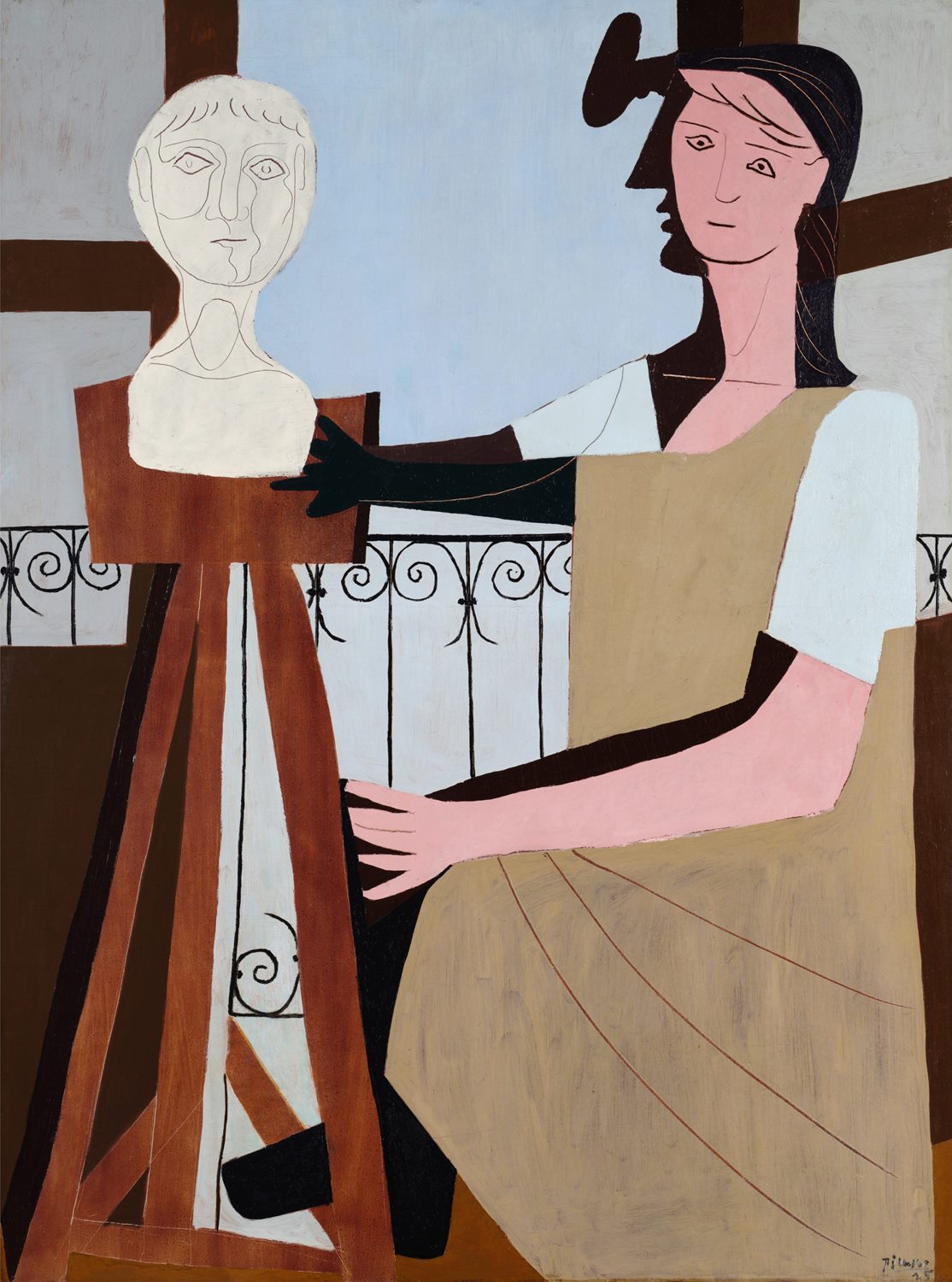 presentation of the fine art reproduction without a frame