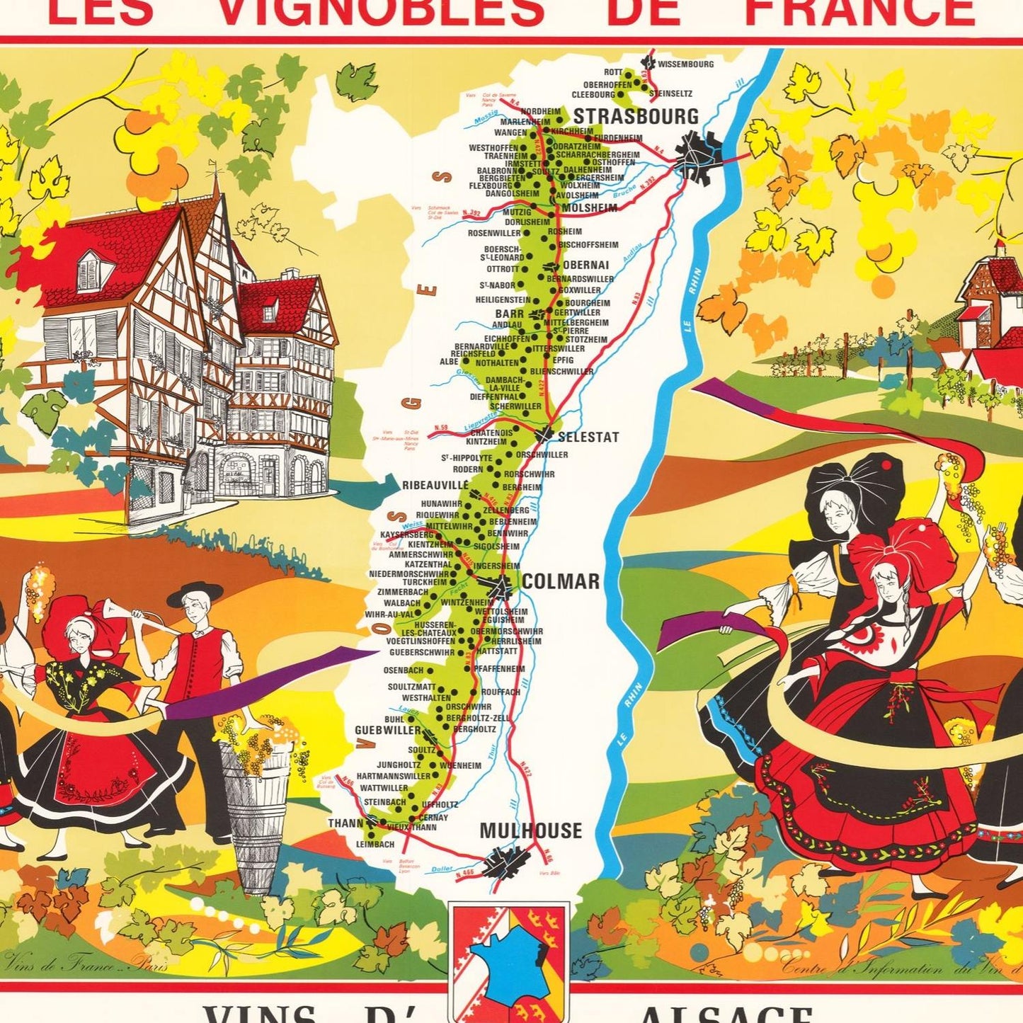 detail of the map from the centre