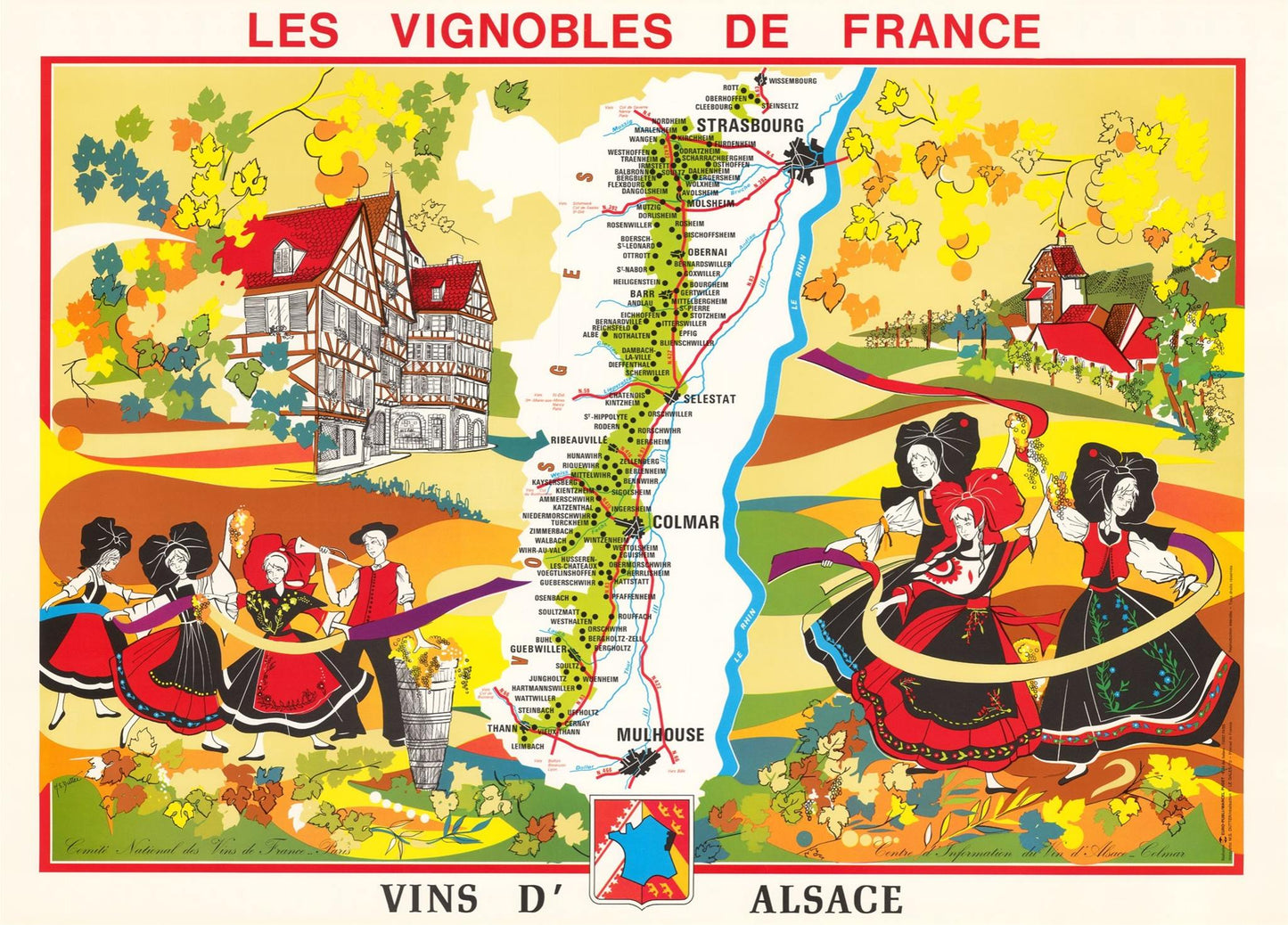 presentation of the map reproduction without a frame
