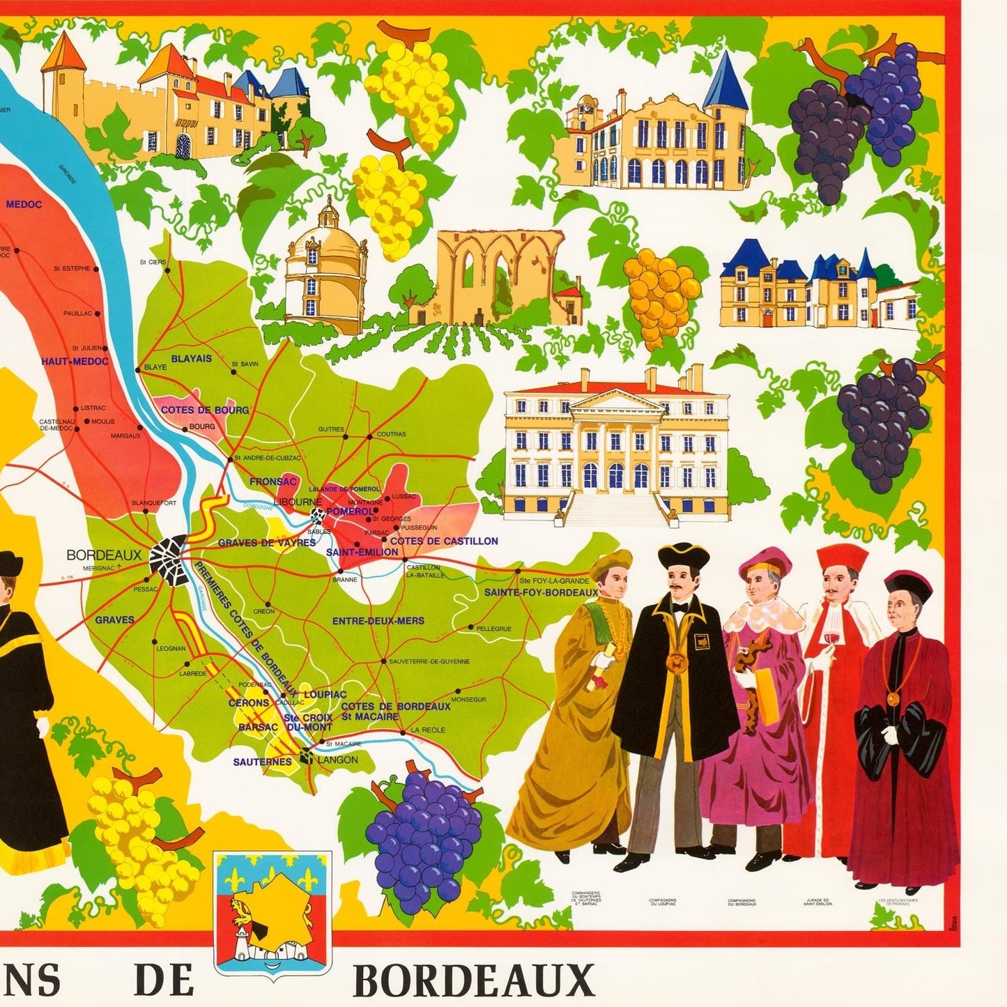detail of the map from the centre