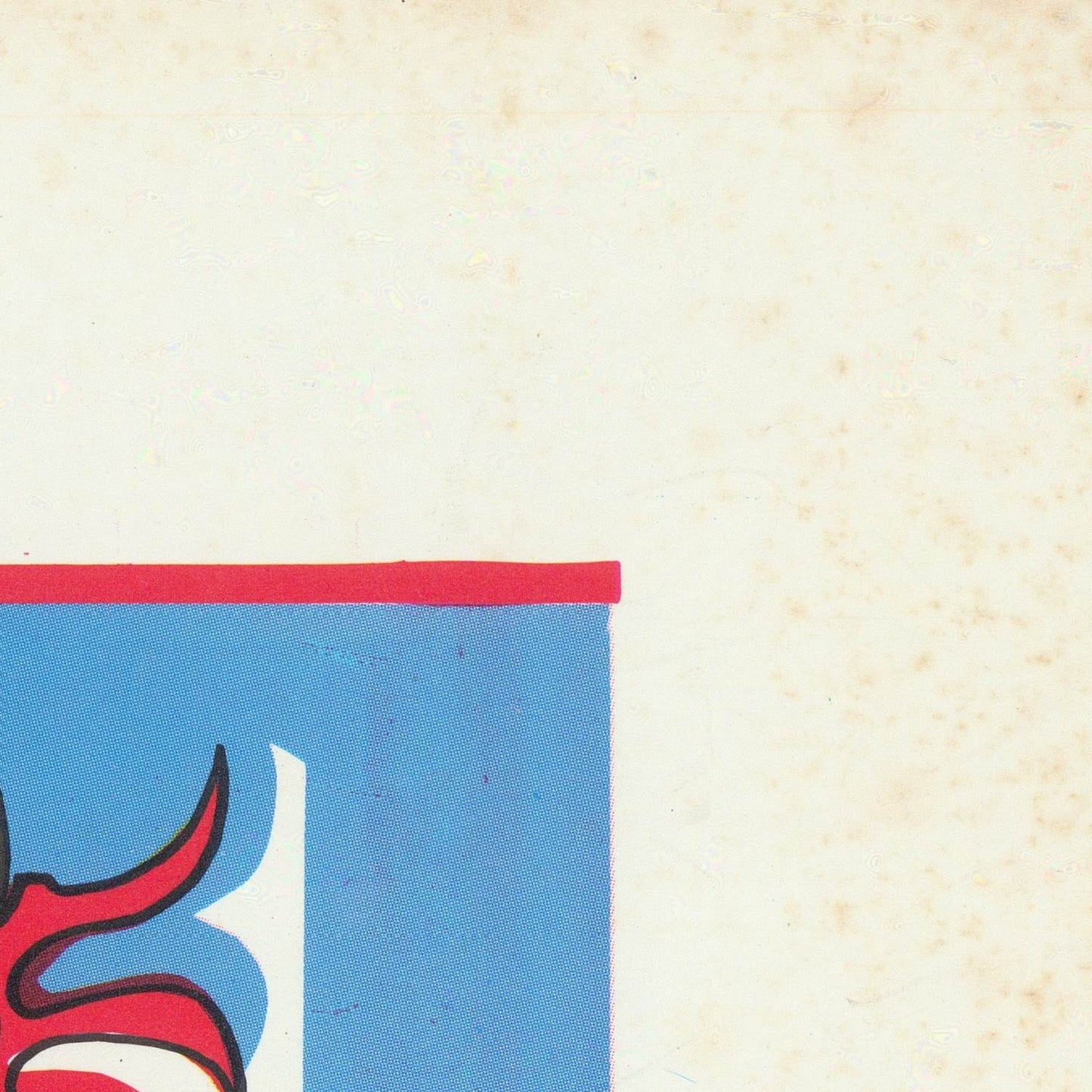 detail of the map from the top right corner