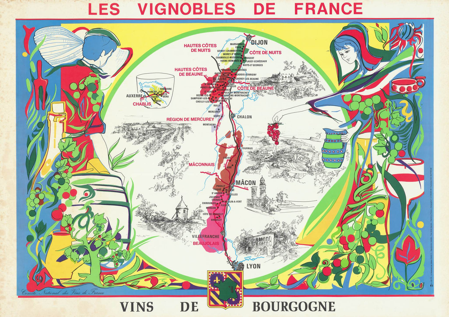 presentation of the map reproduction without a frame