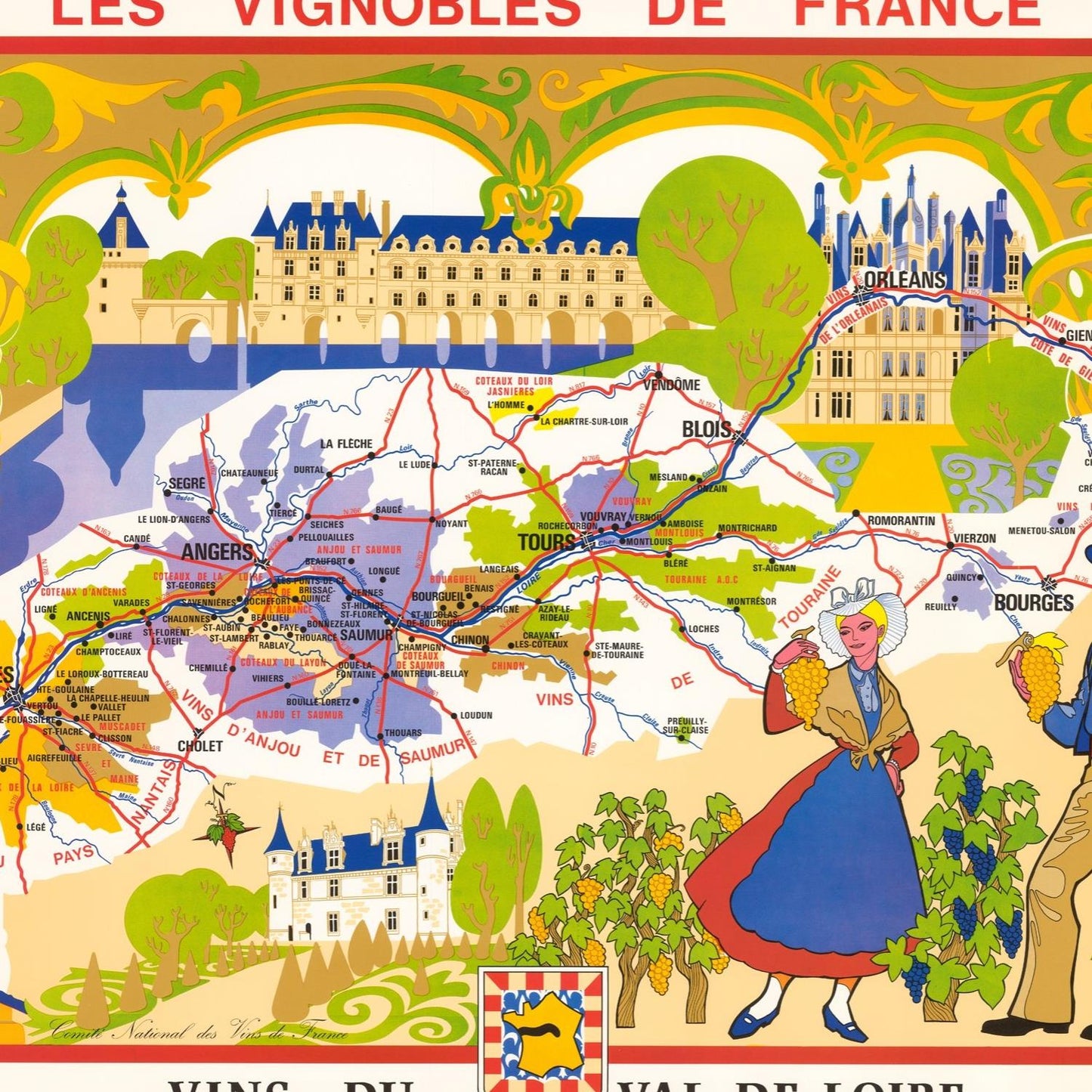 detail of the map from the centre