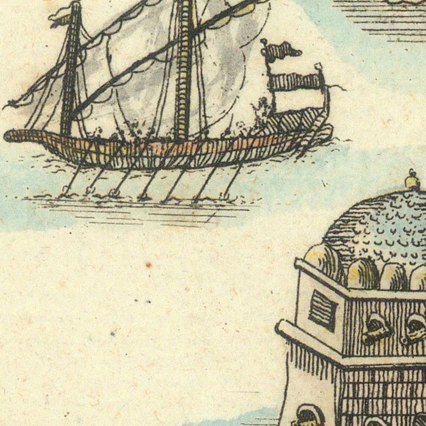 detail of the map from the centre