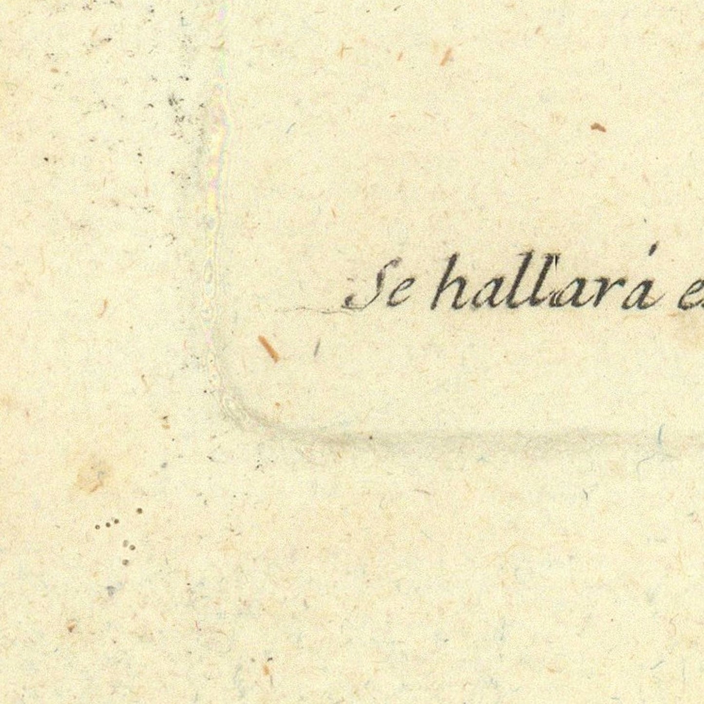 detail of the map from the bottom left corner