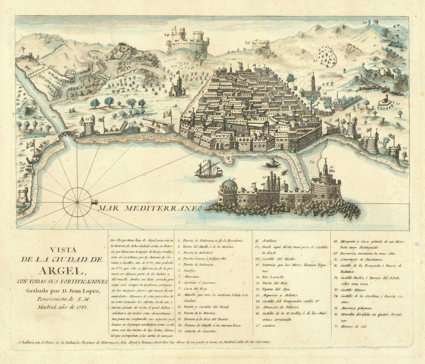 presentation of the map reproduction without a frame
