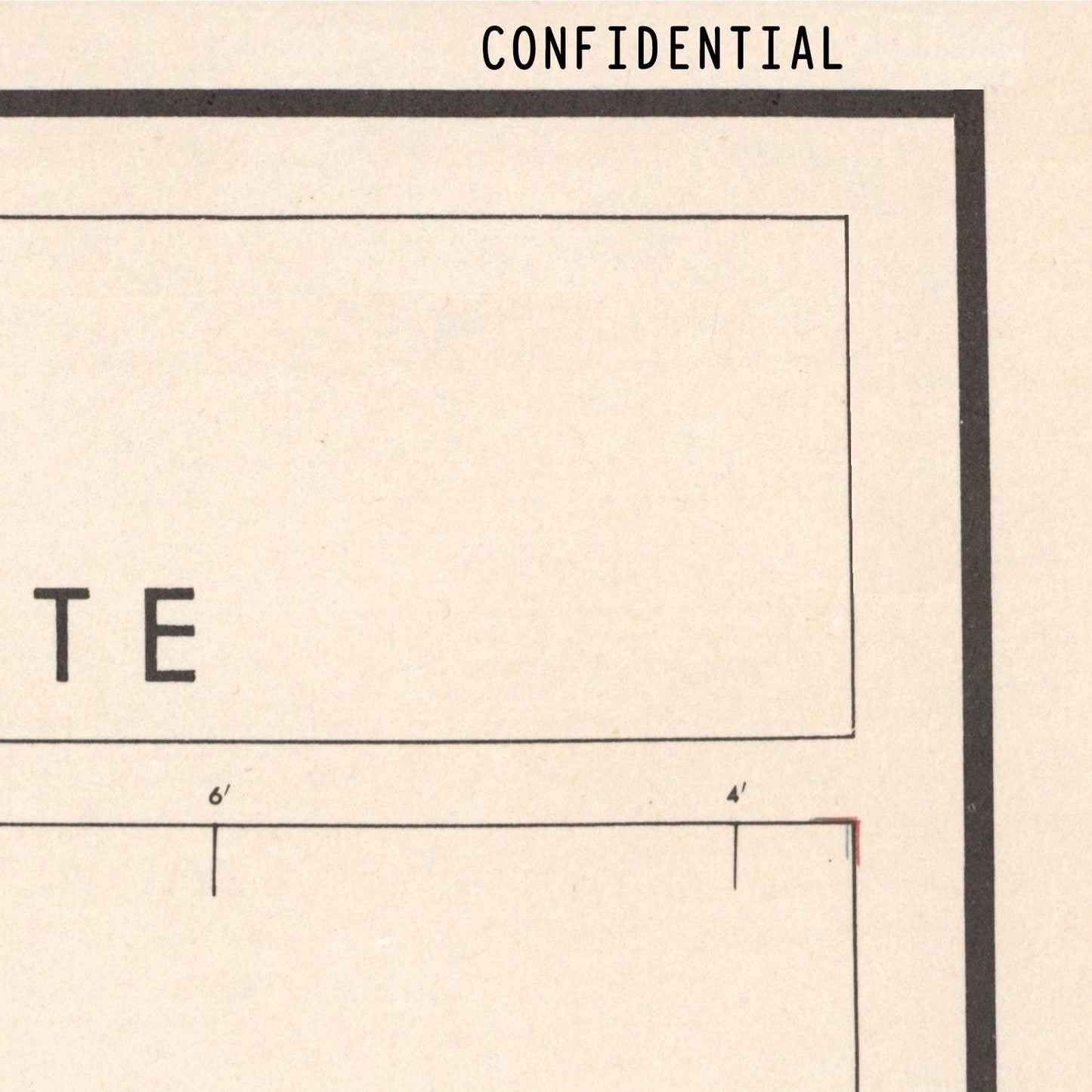 detail of the map from the top right corner