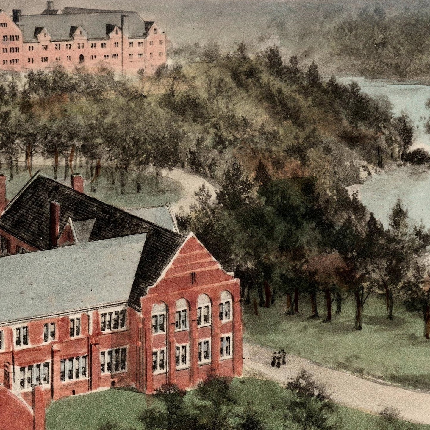 detail of the drawing reproduction from the centre left