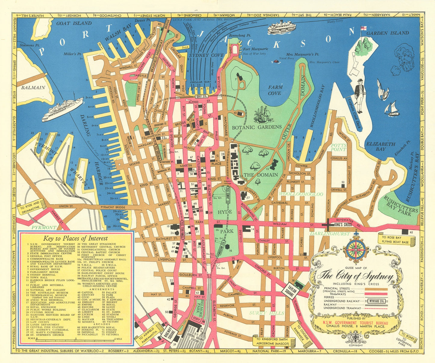 presentation of the map reproduction without a frame