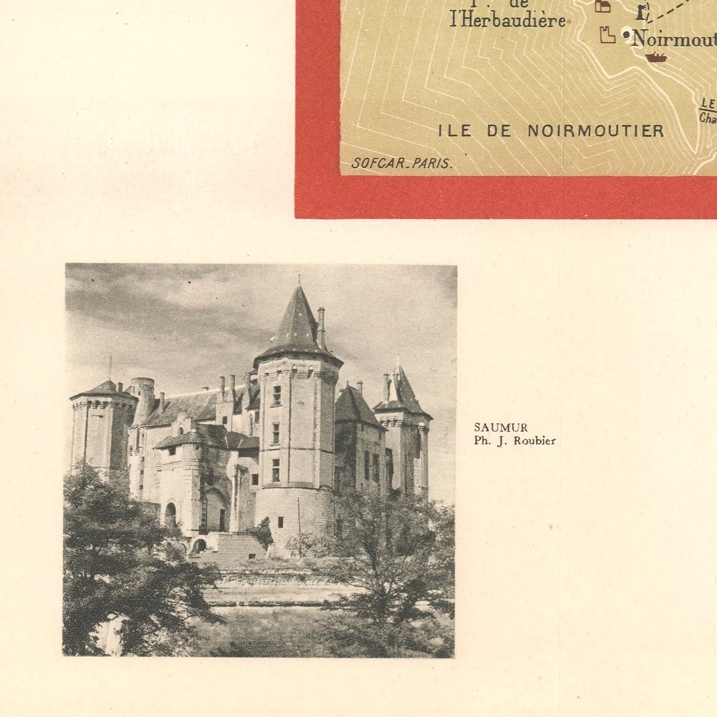 detail of the map from the bottom left corner