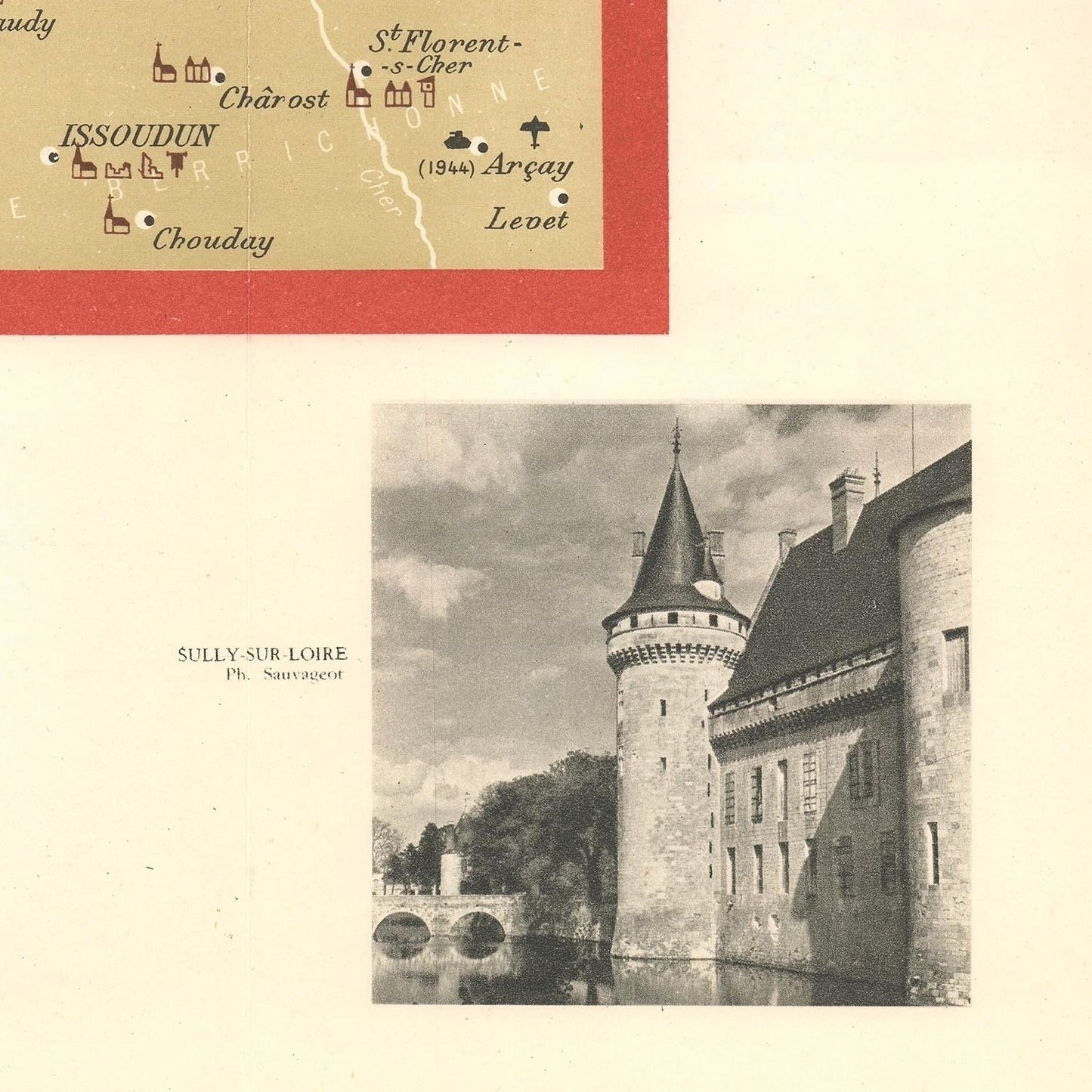 detail of the map from the bottom right corner
