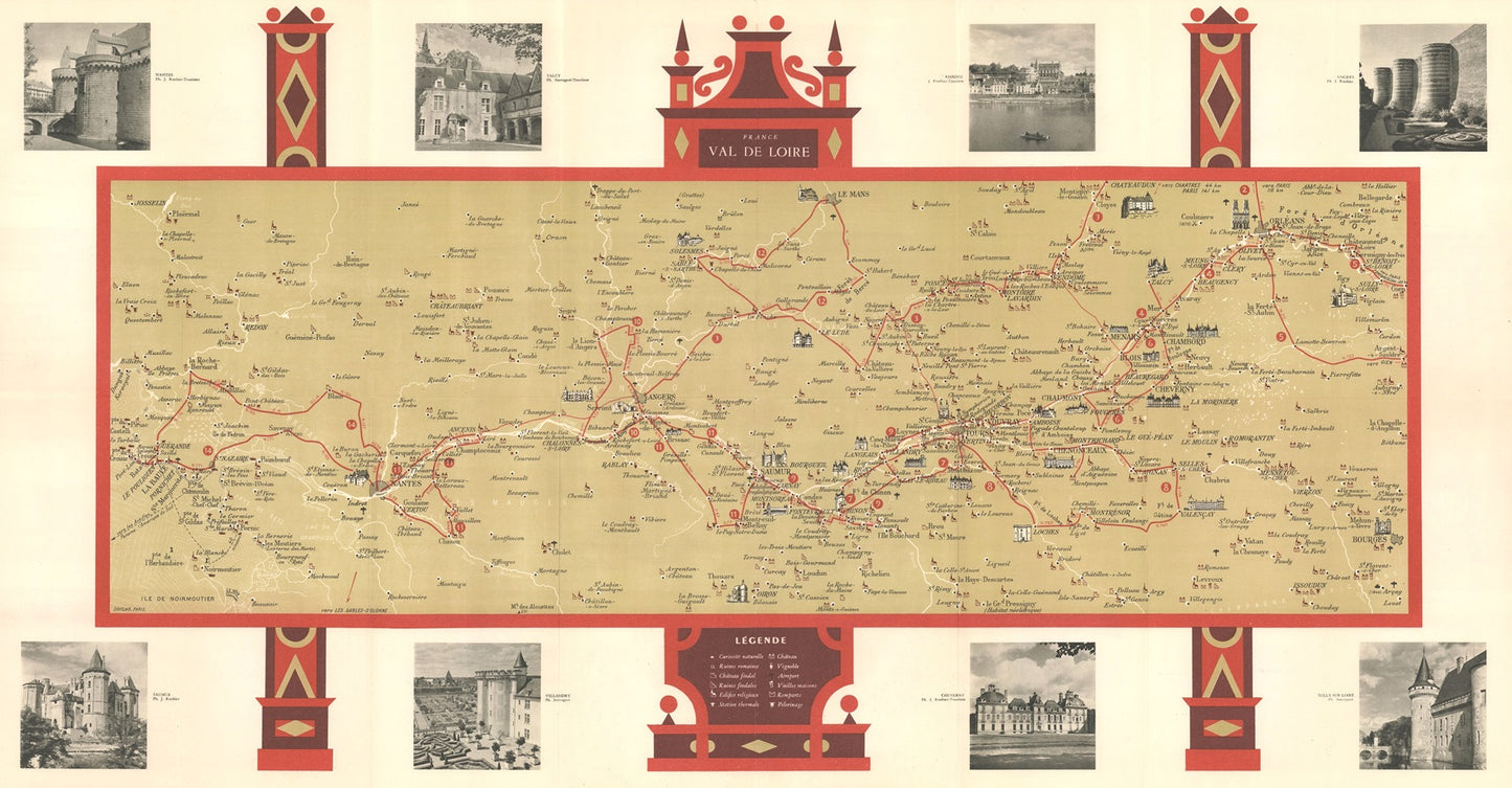 presentation of the map reproduction without a frame