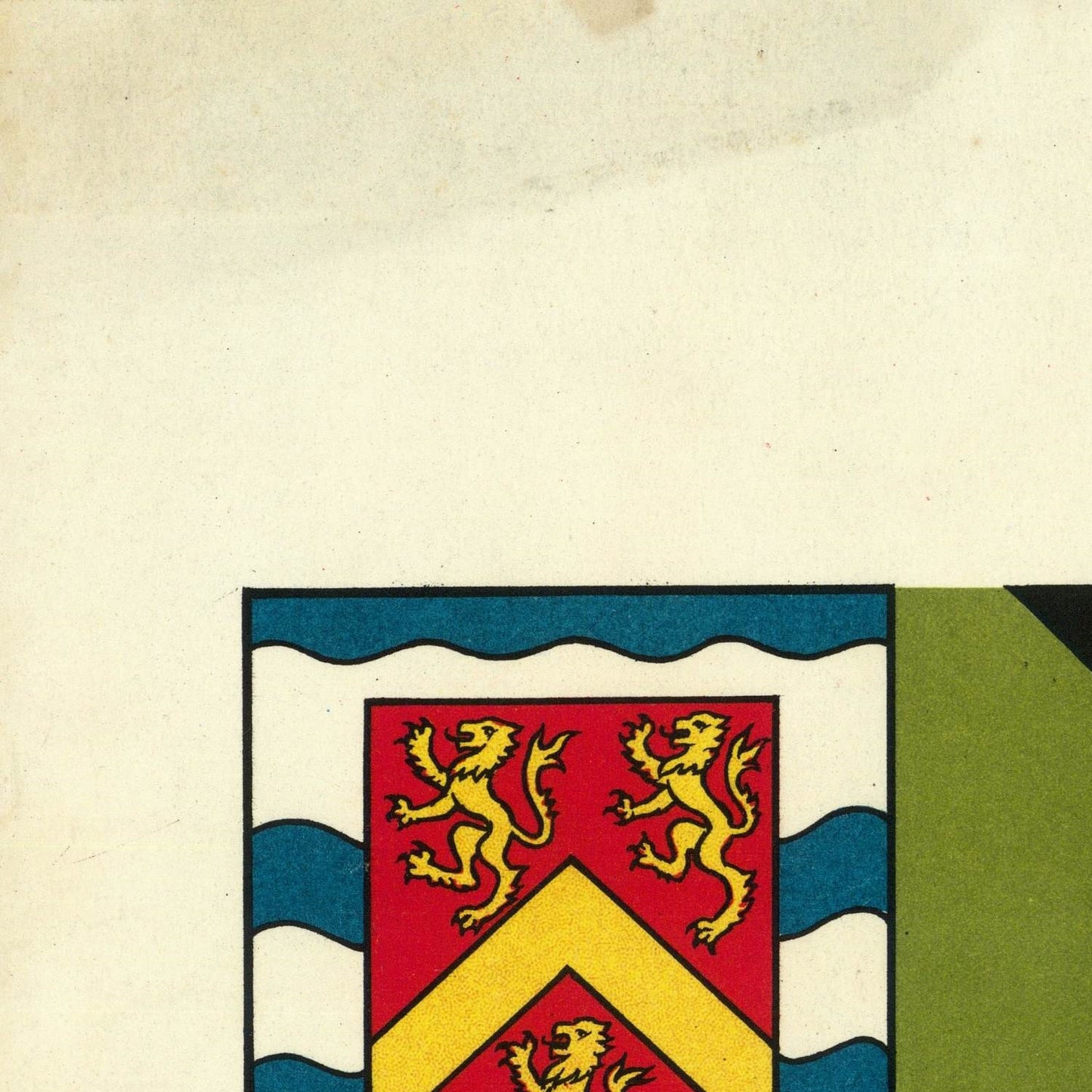 detail of the map from the top left corner