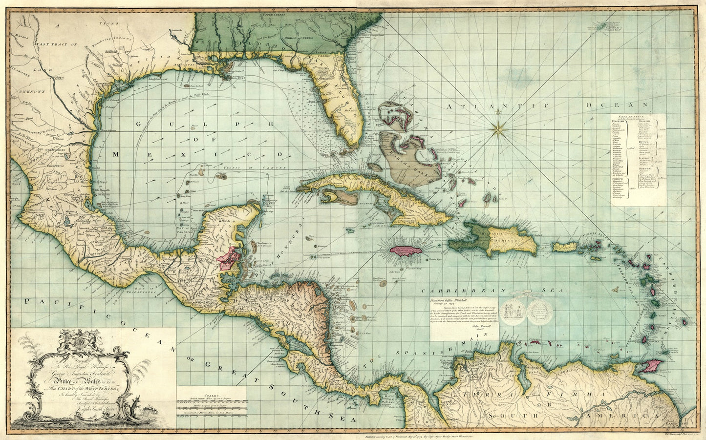 presentation of the map reproduction without a frame
